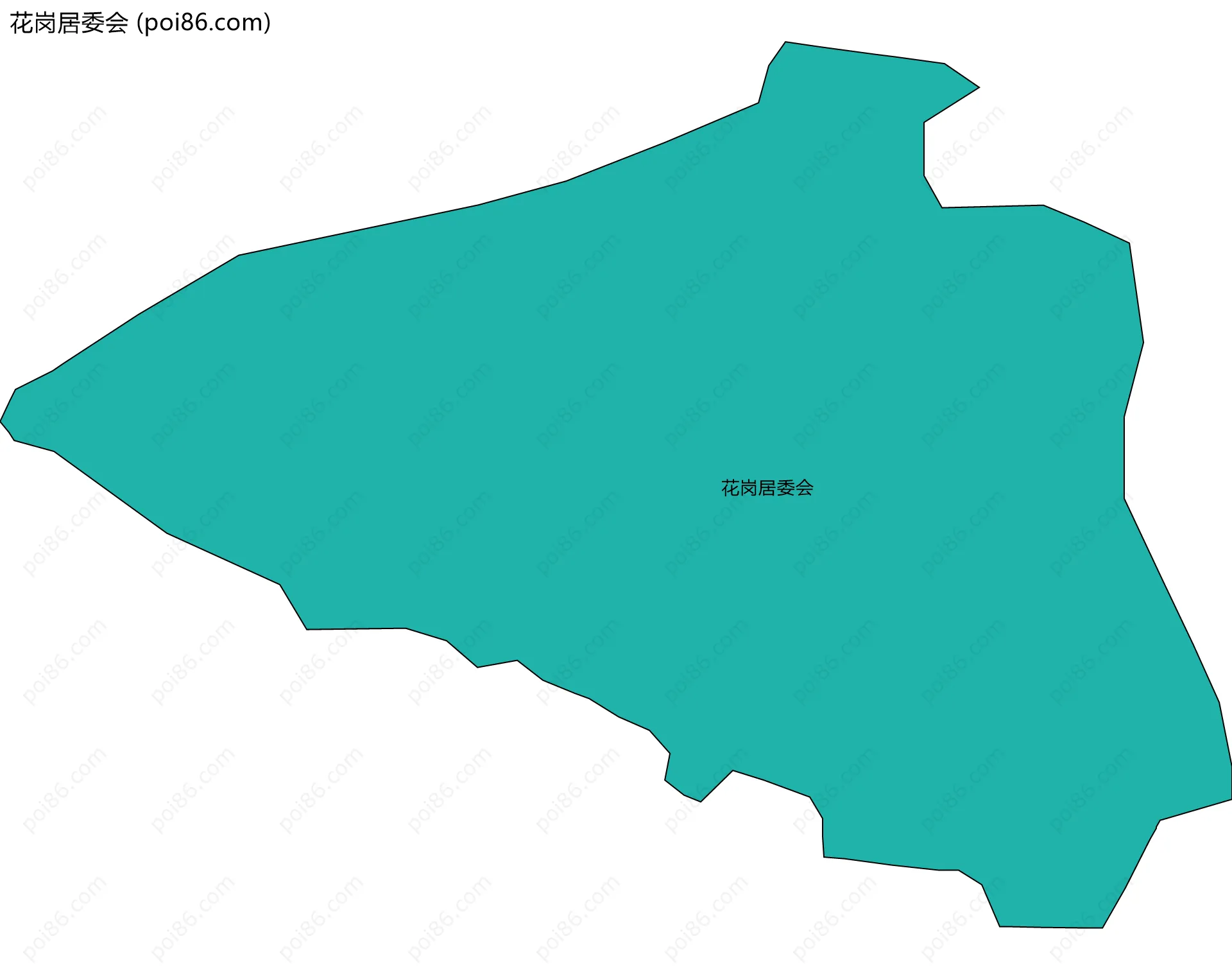 花岗居委会边界地图