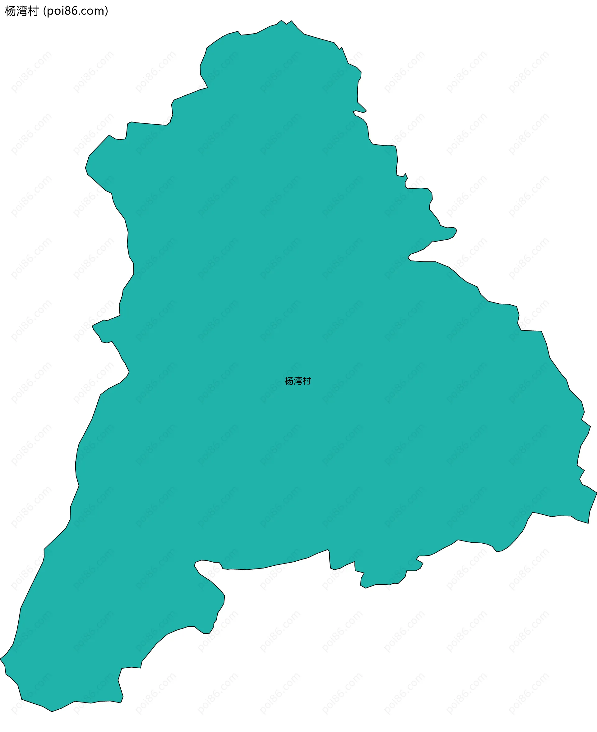 杨湾村边界地图
