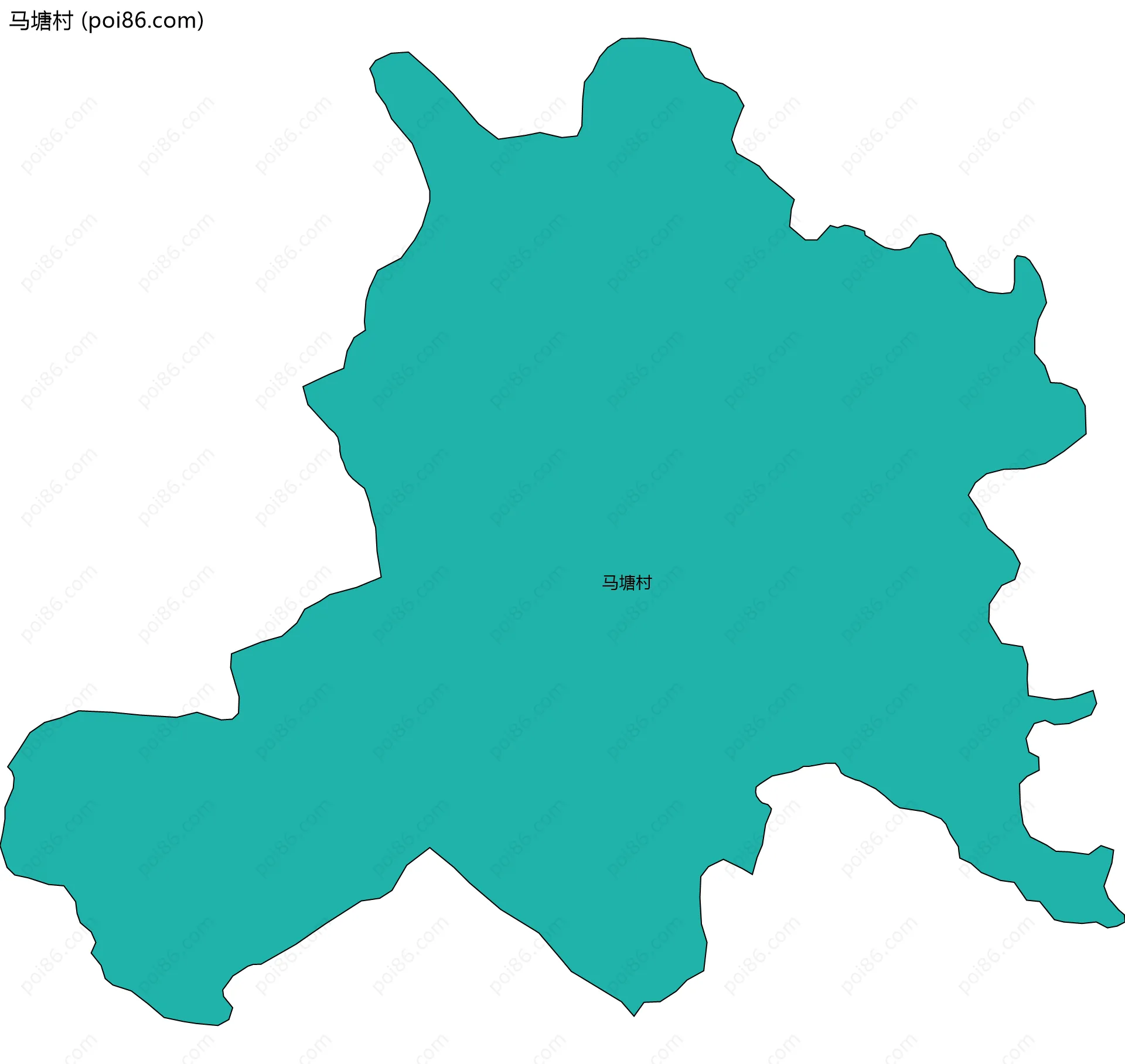 马塘村边界地图