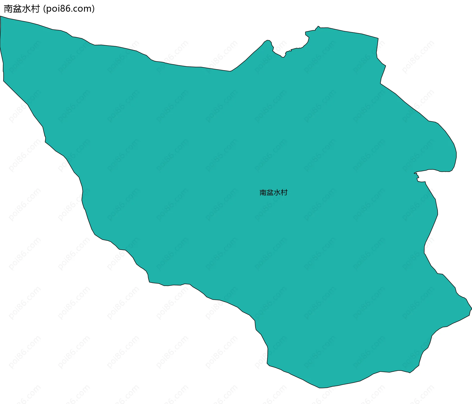 南盆水村边界地图