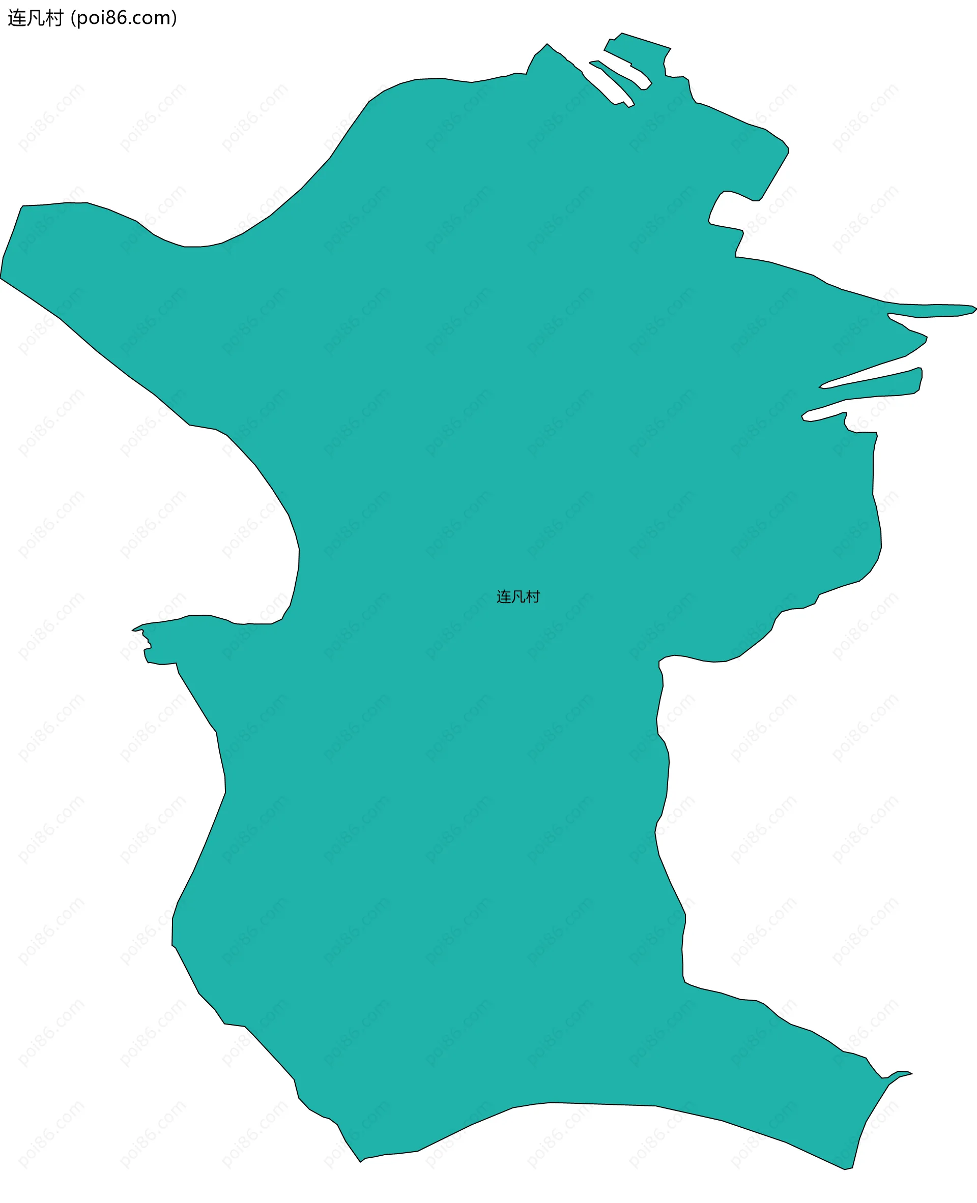 连凡村边界地图