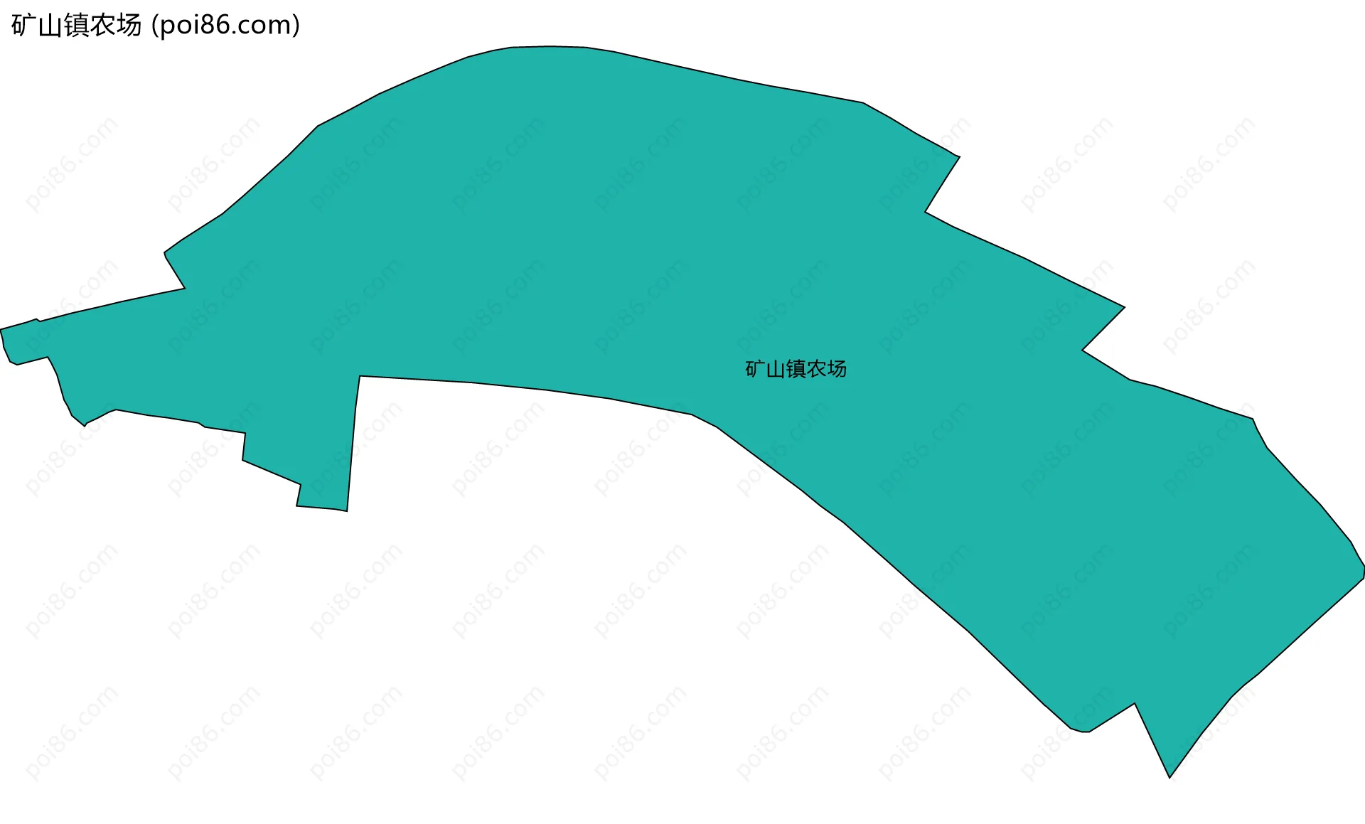 矿山镇农场边界地图