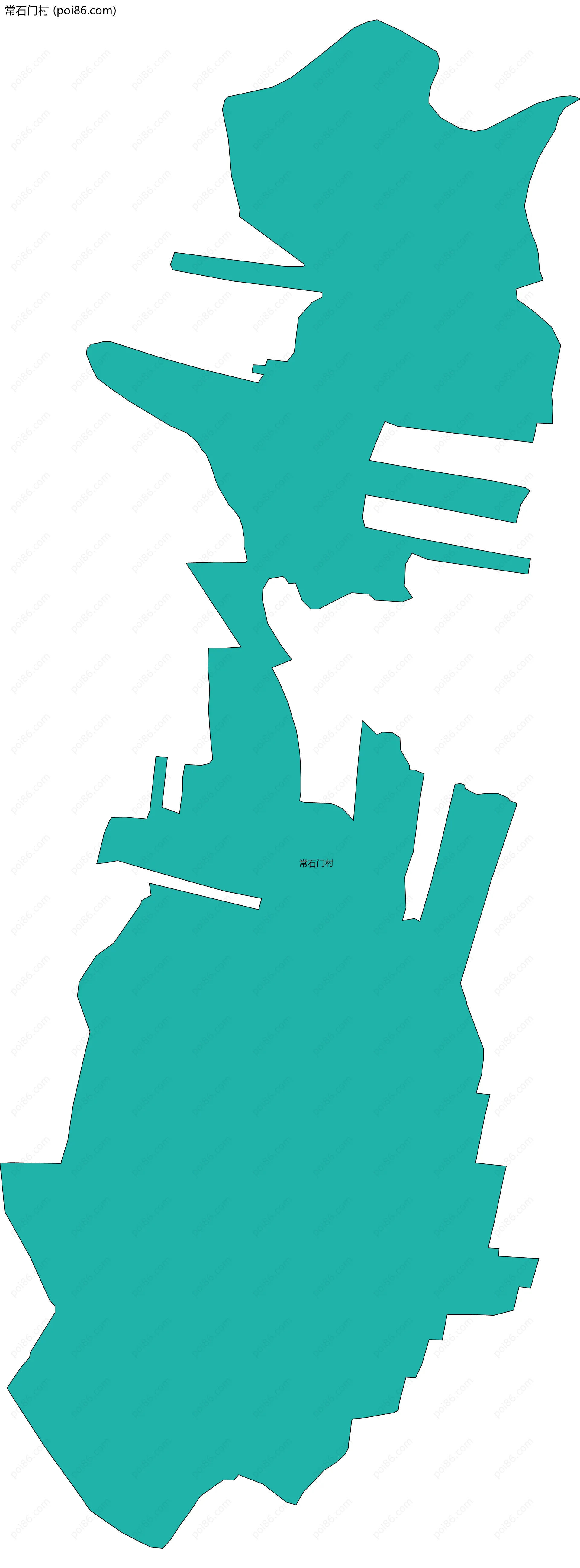 常石门村边界地图