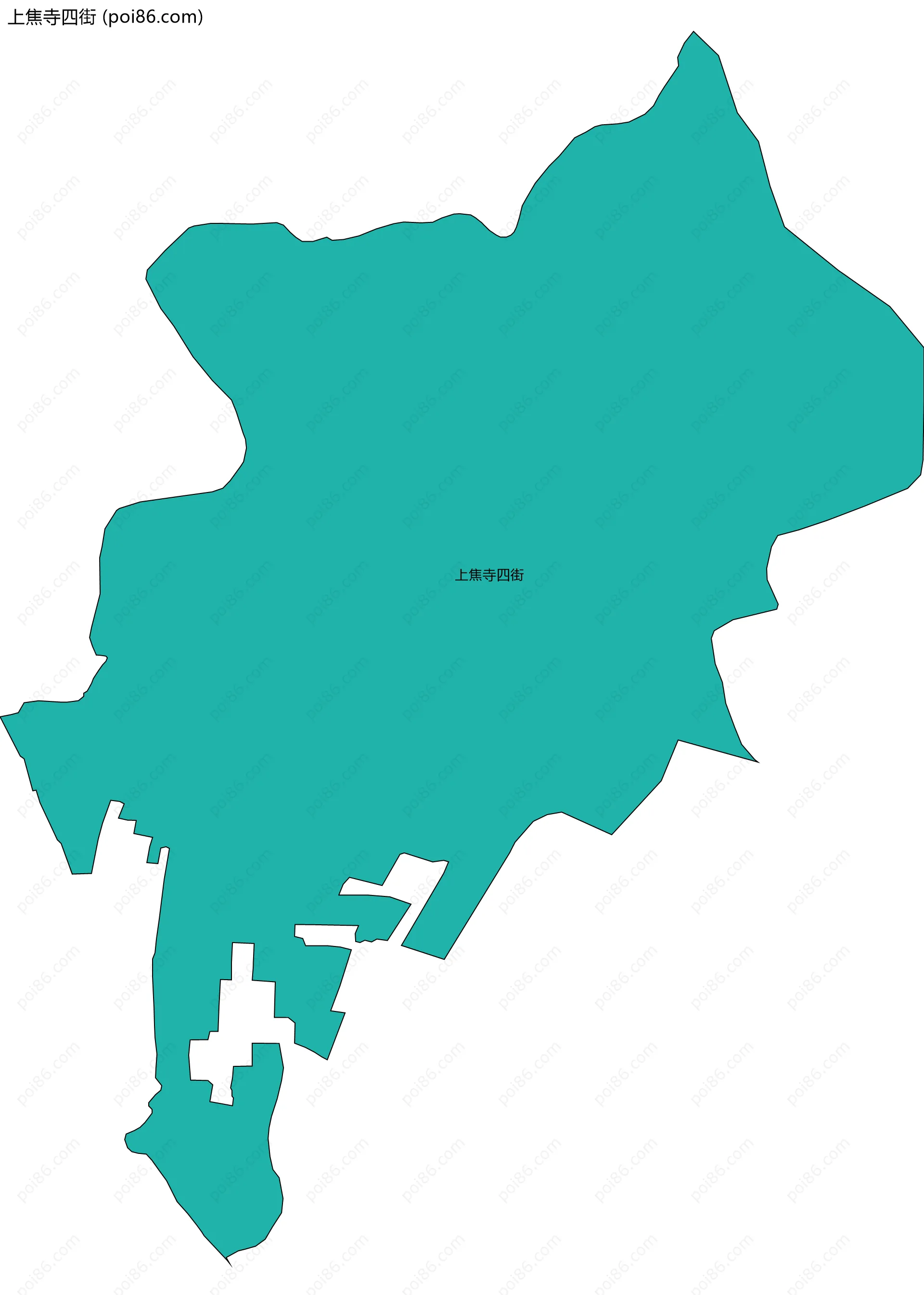 上焦寺四街边界地图