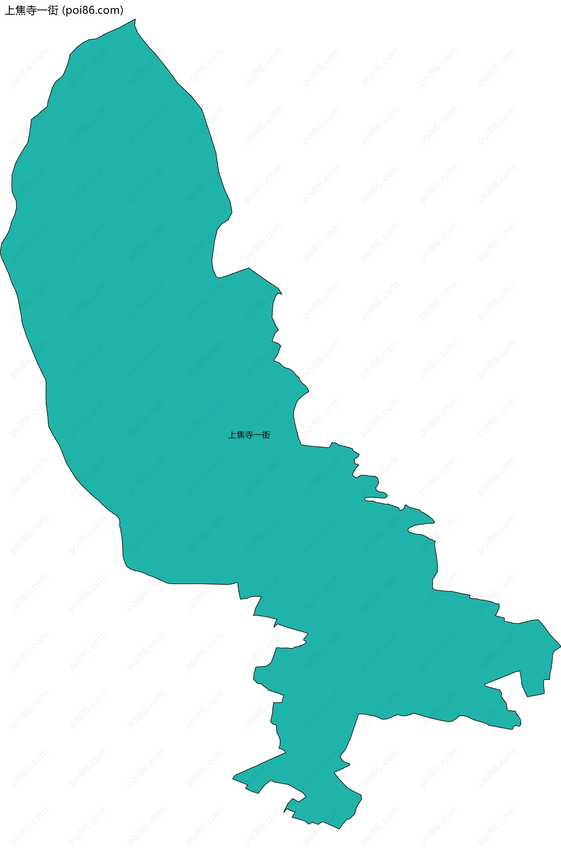 上焦寺一街边界地图