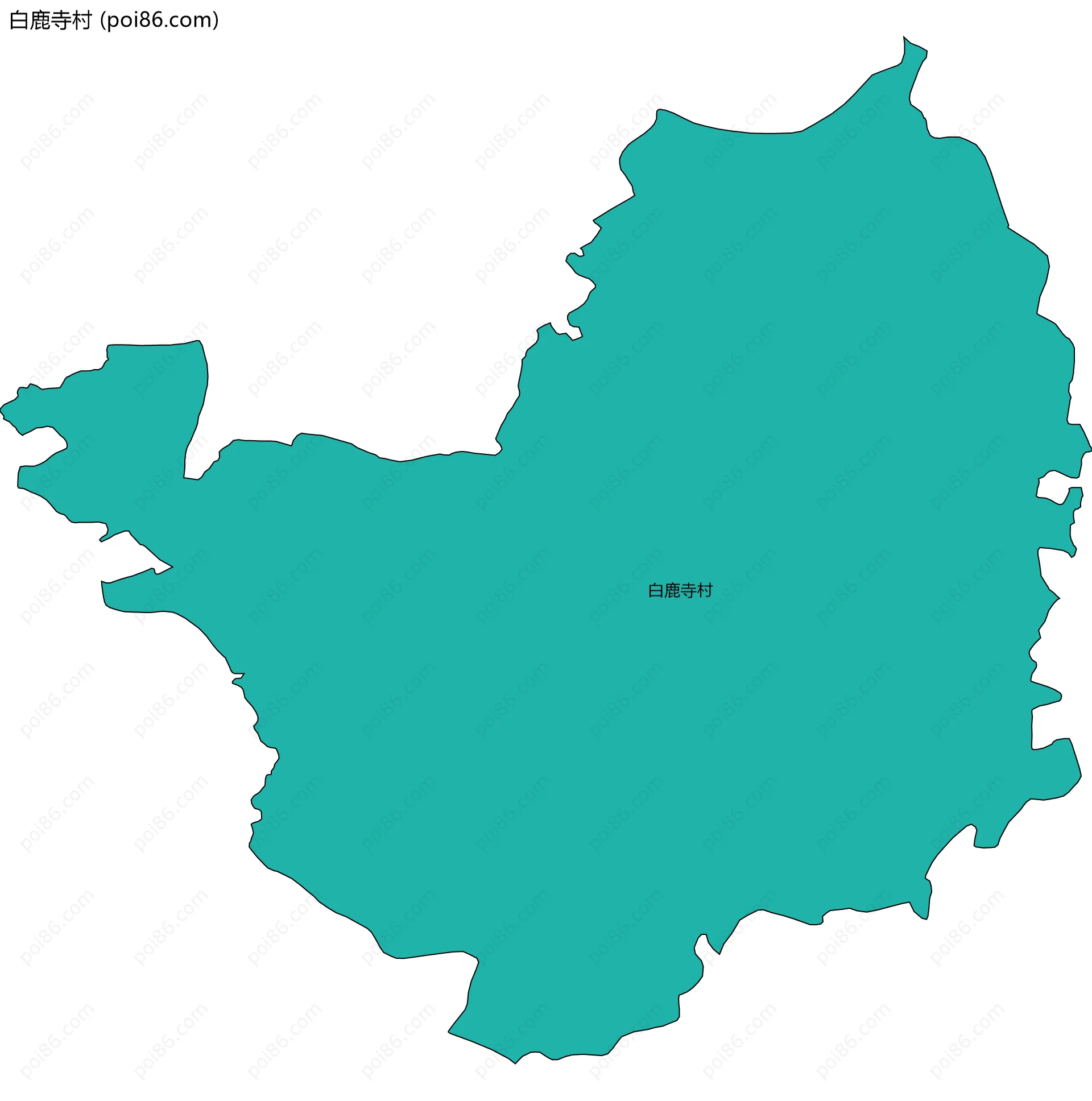 白鹿寺村边界地图