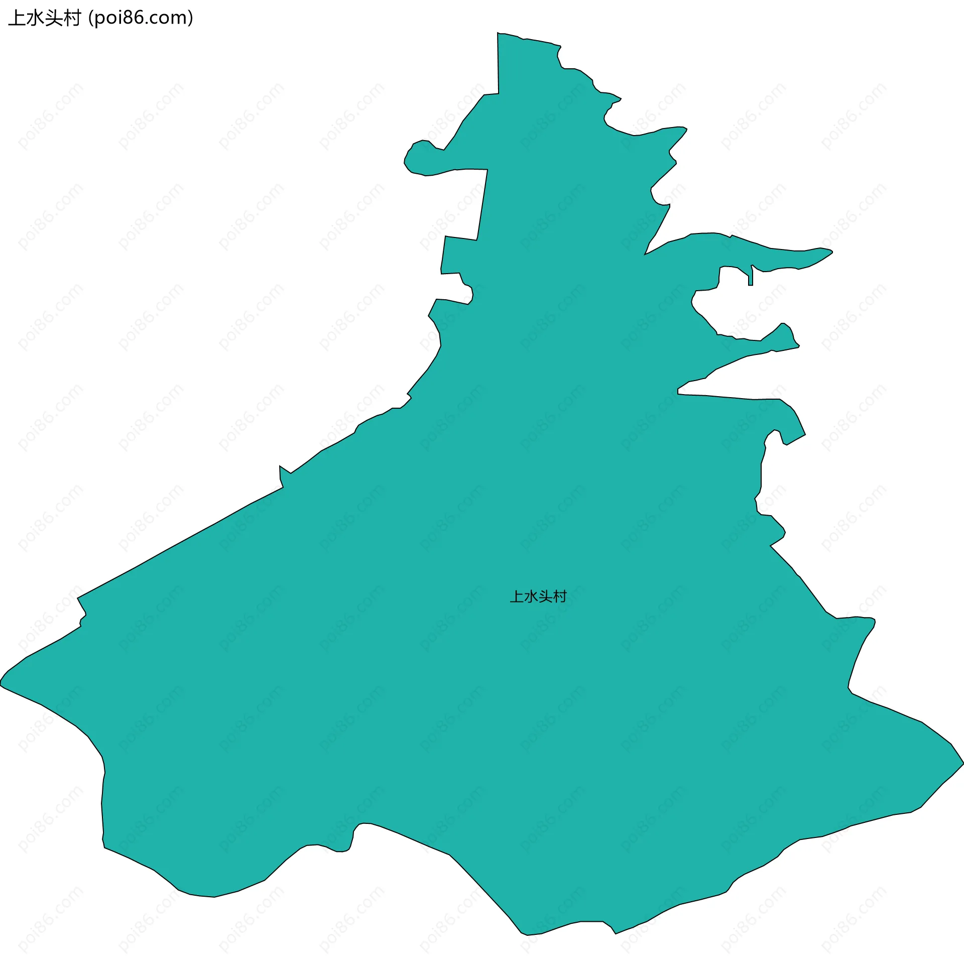 上水头村边界地图