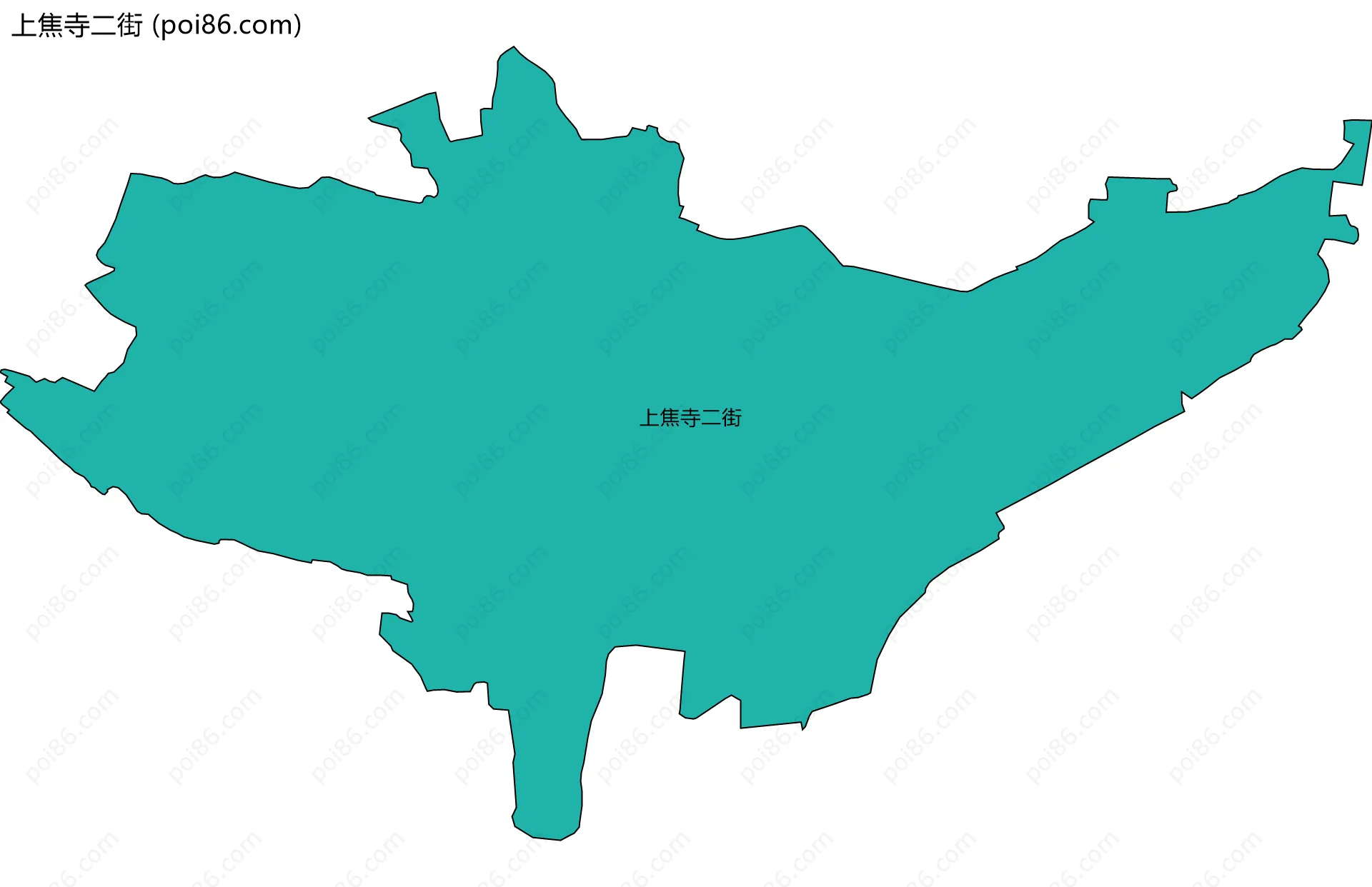 上焦寺二街边界地图