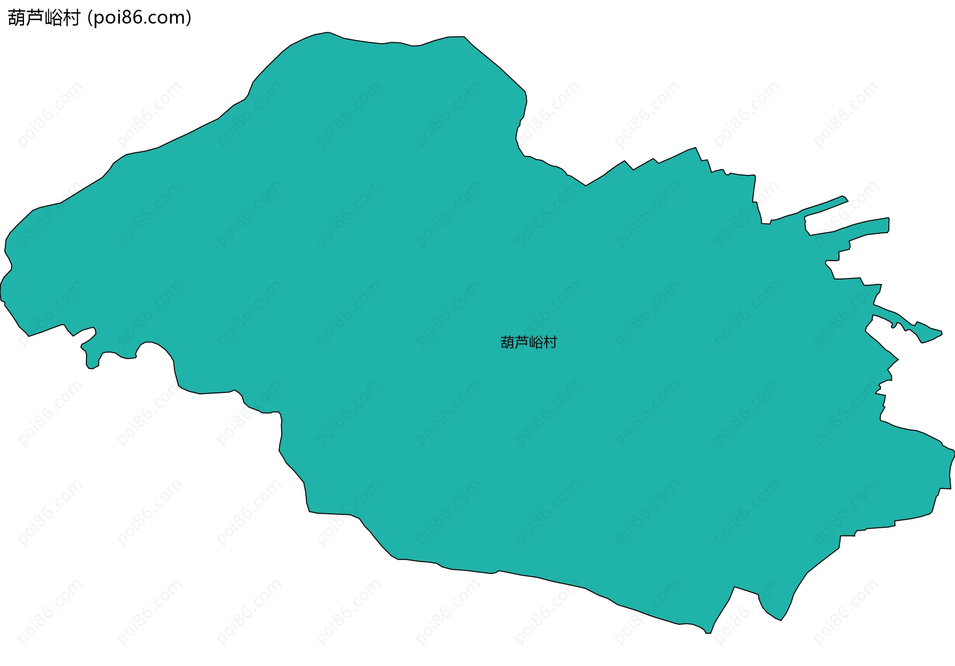 葫芦峪村边界地图