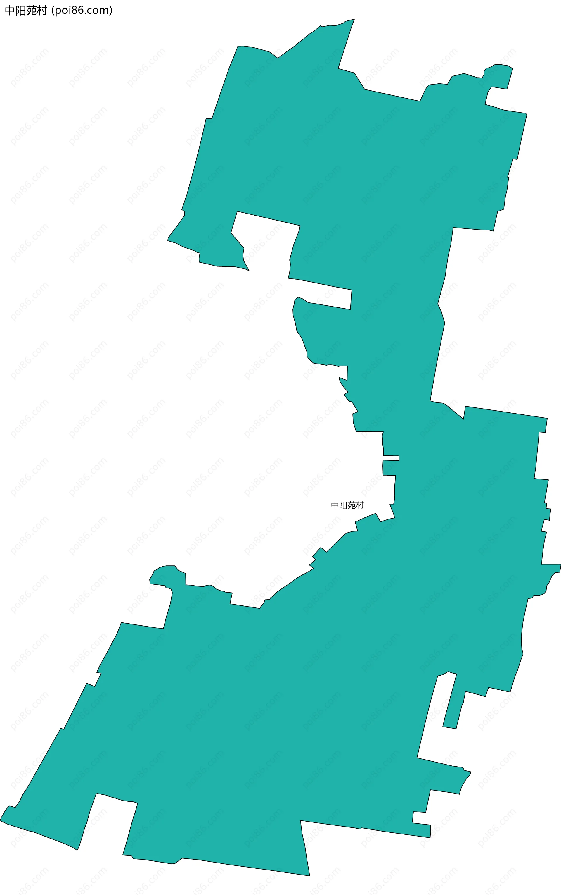 中阳苑村边界地图