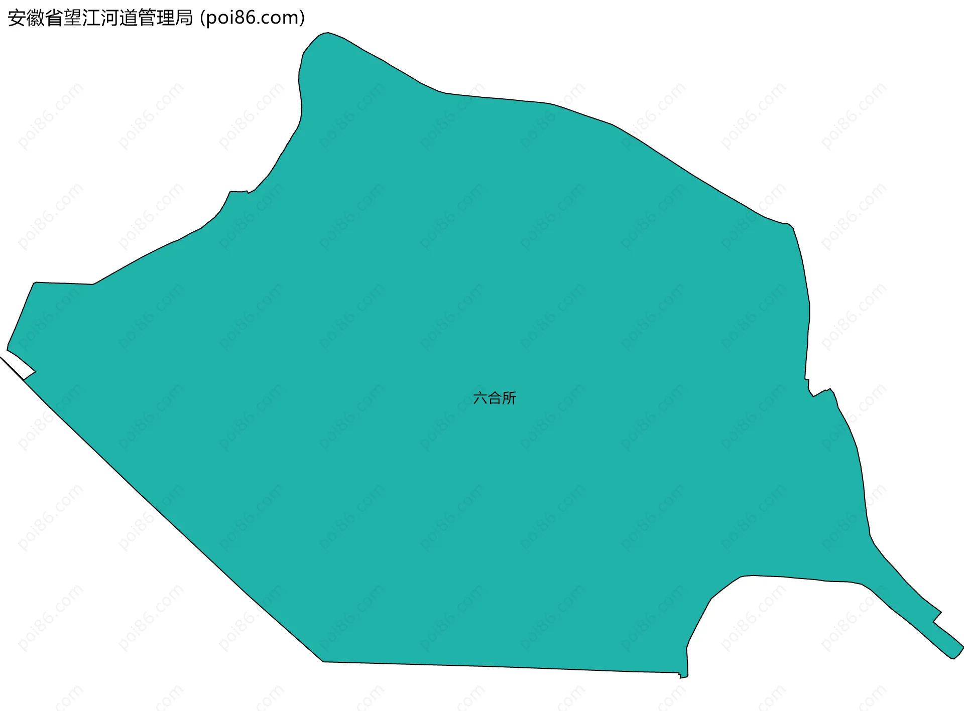 安徽省望江河道管理局边界地图(五级行政区划)