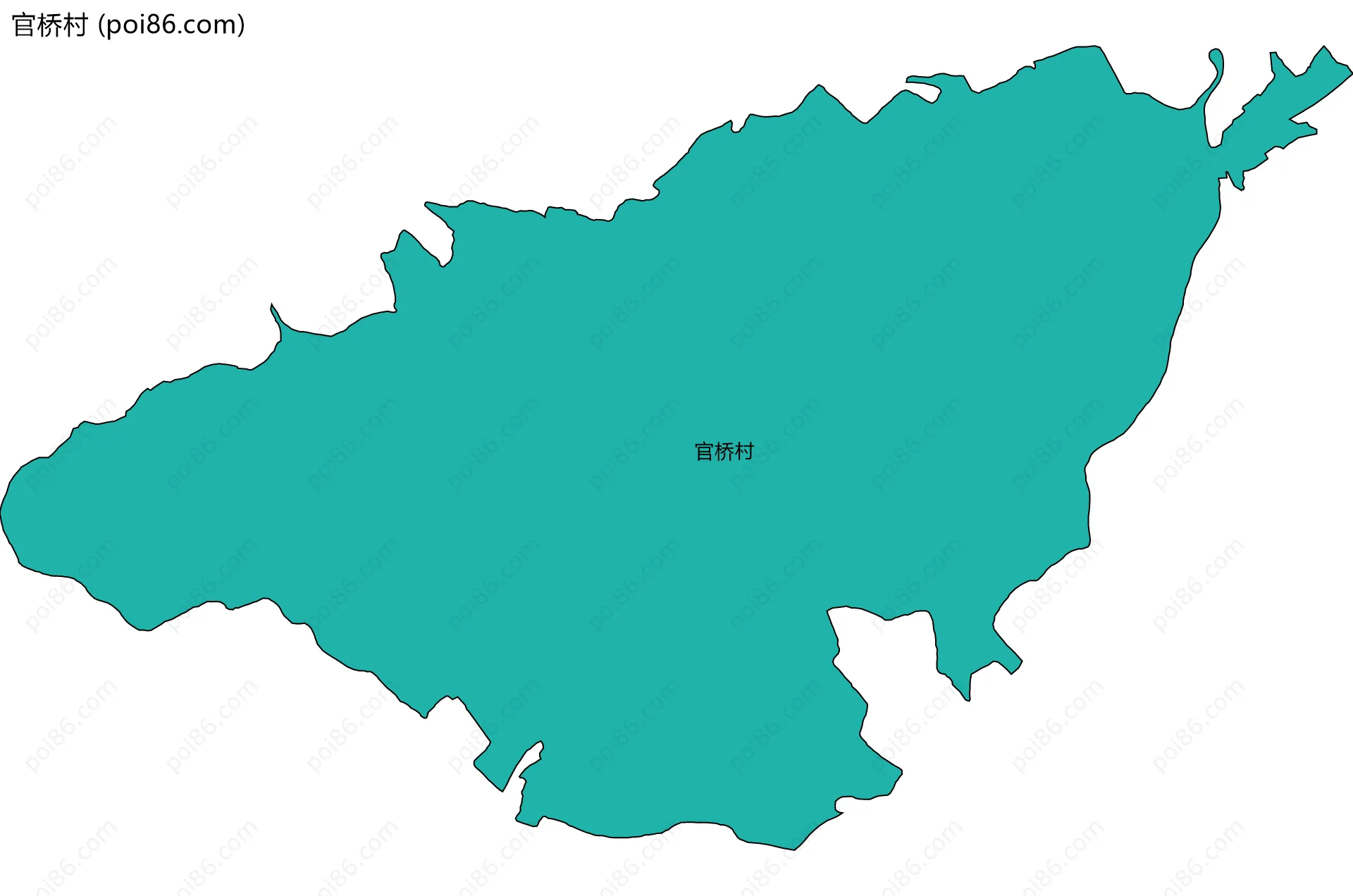 官桥村边界地图