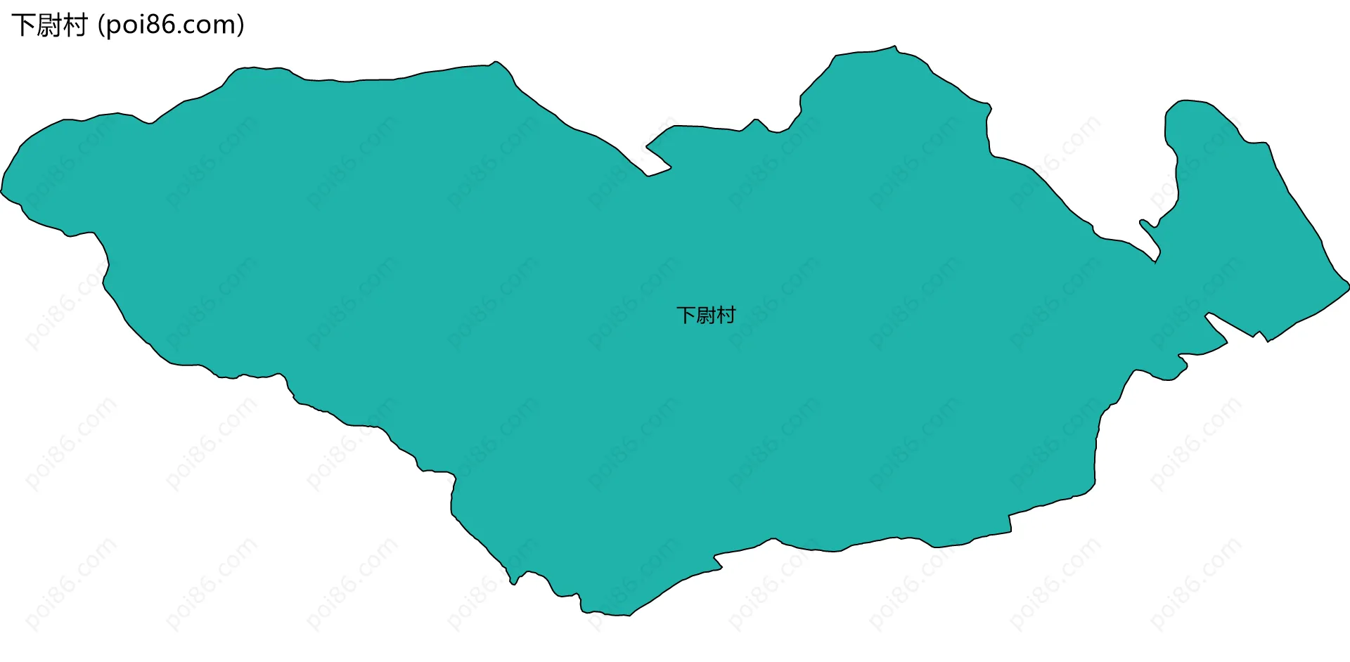 下尉村边界地图