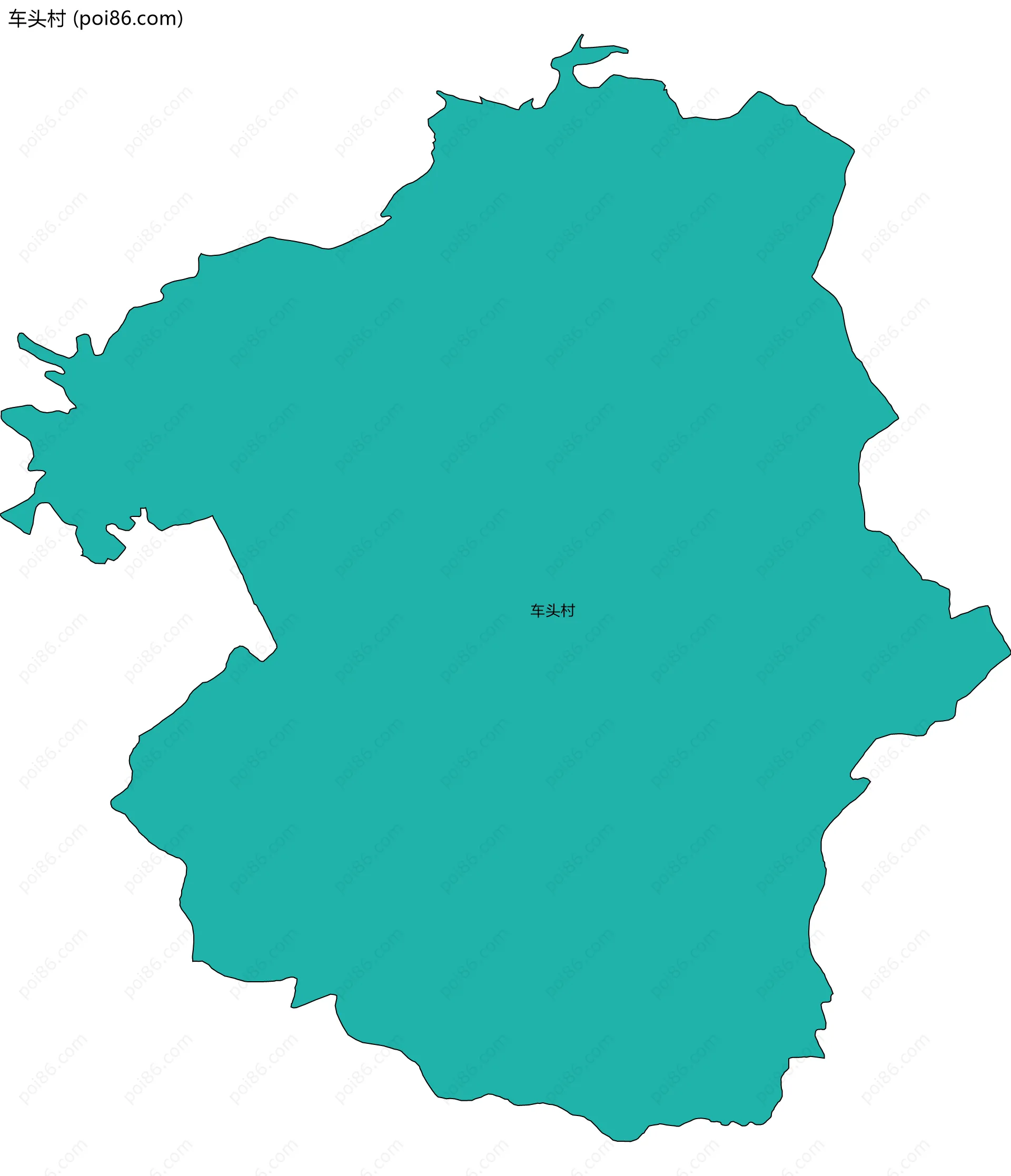 车头村边界地图
