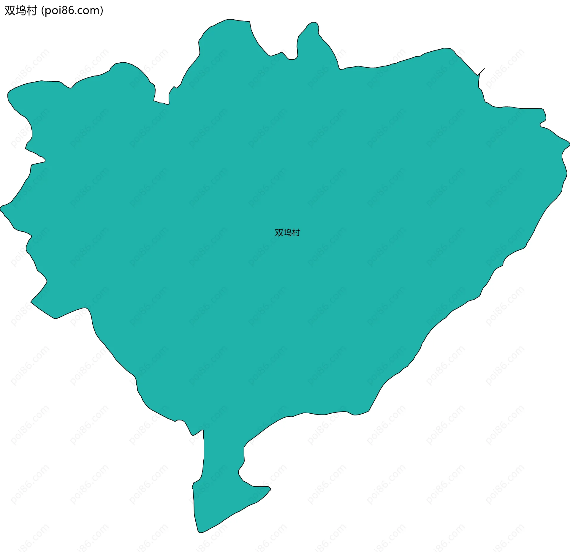 双坞村边界地图