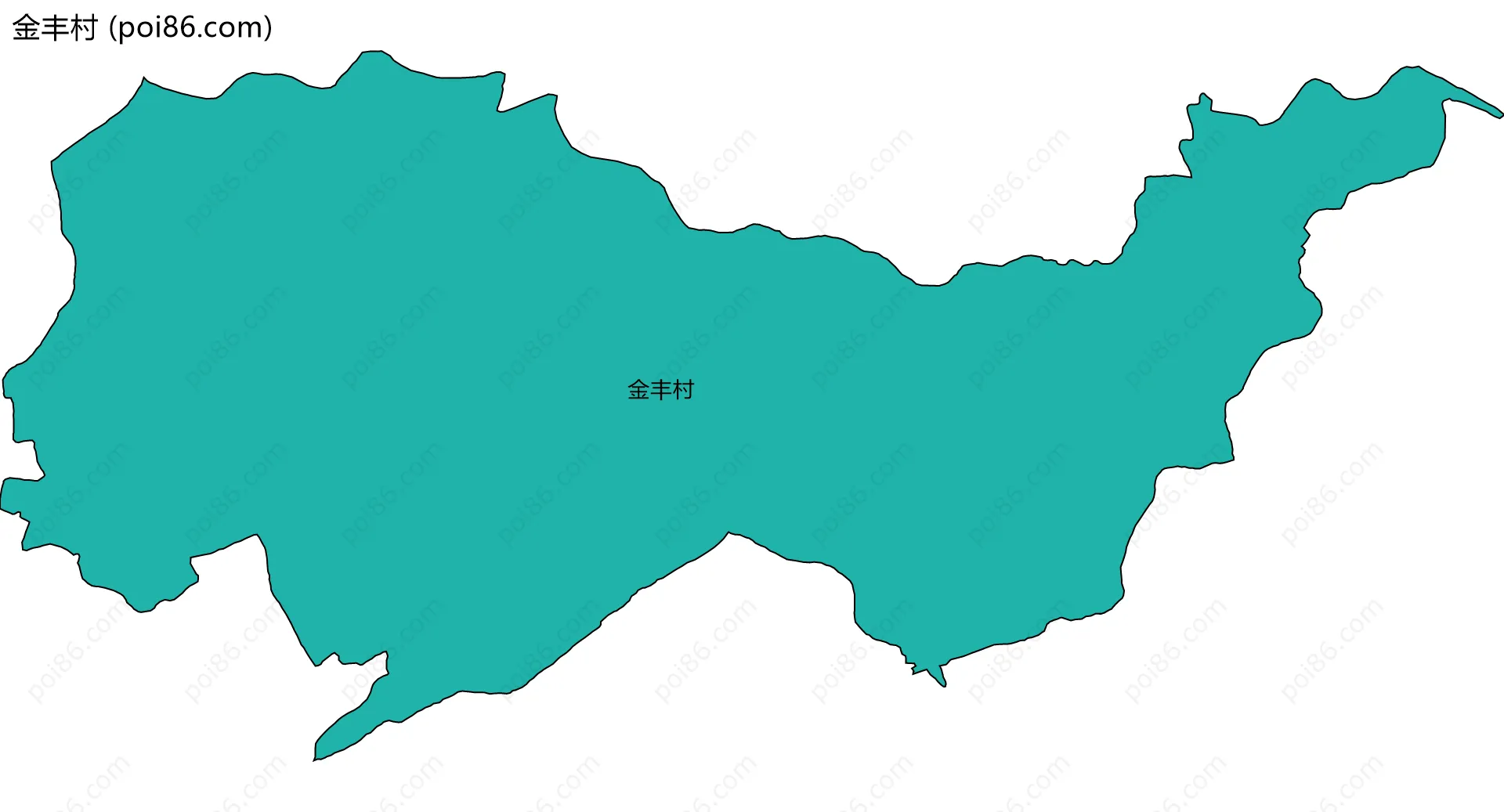 金丰村边界地图