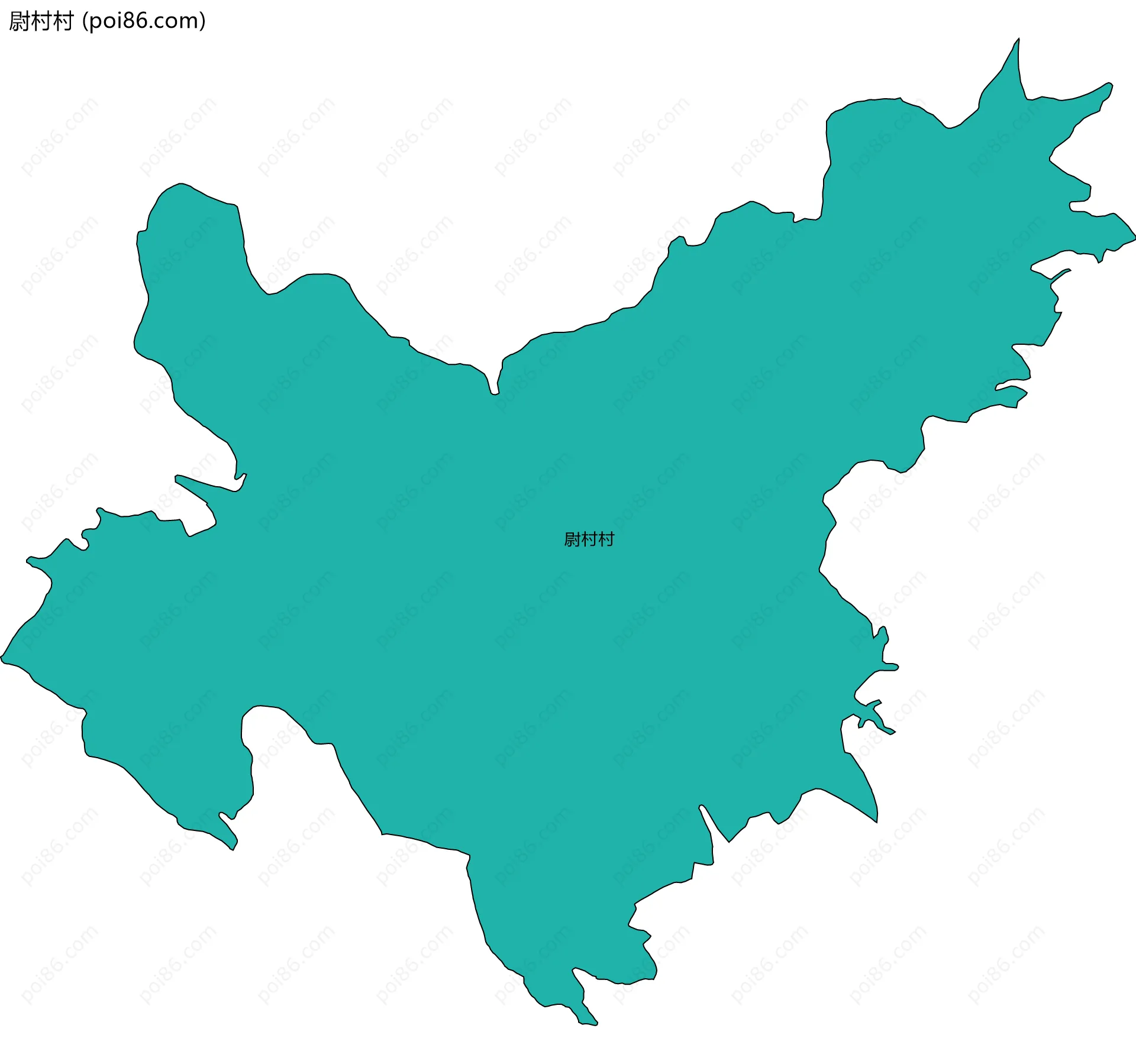 尉村村边界地图