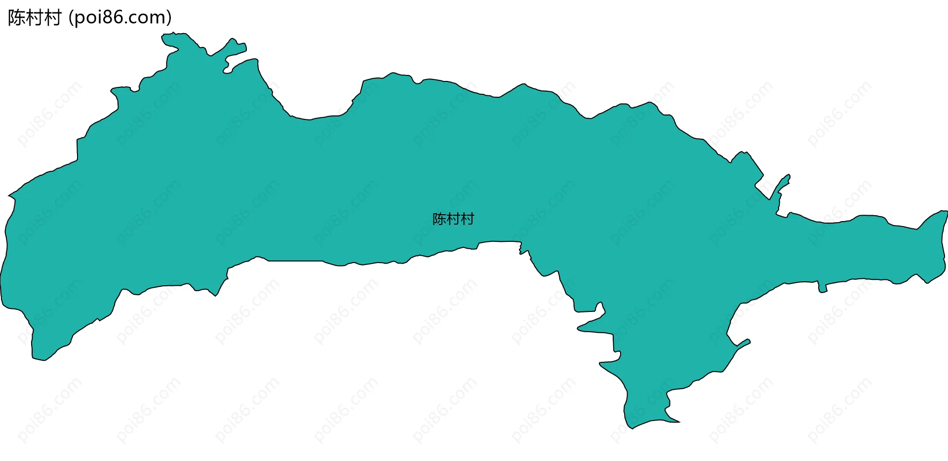 陈村村边界地图