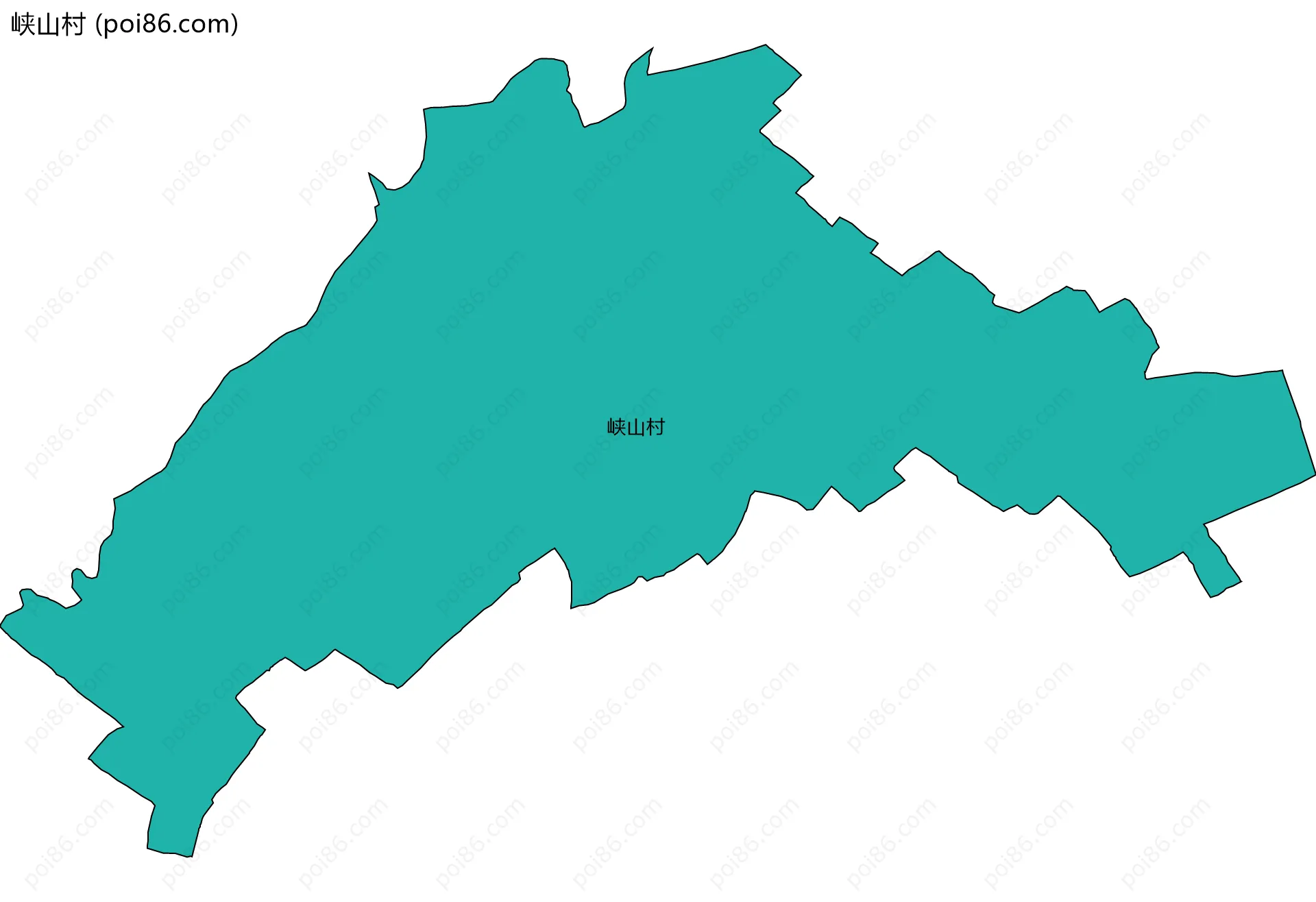 峡山村边界地图