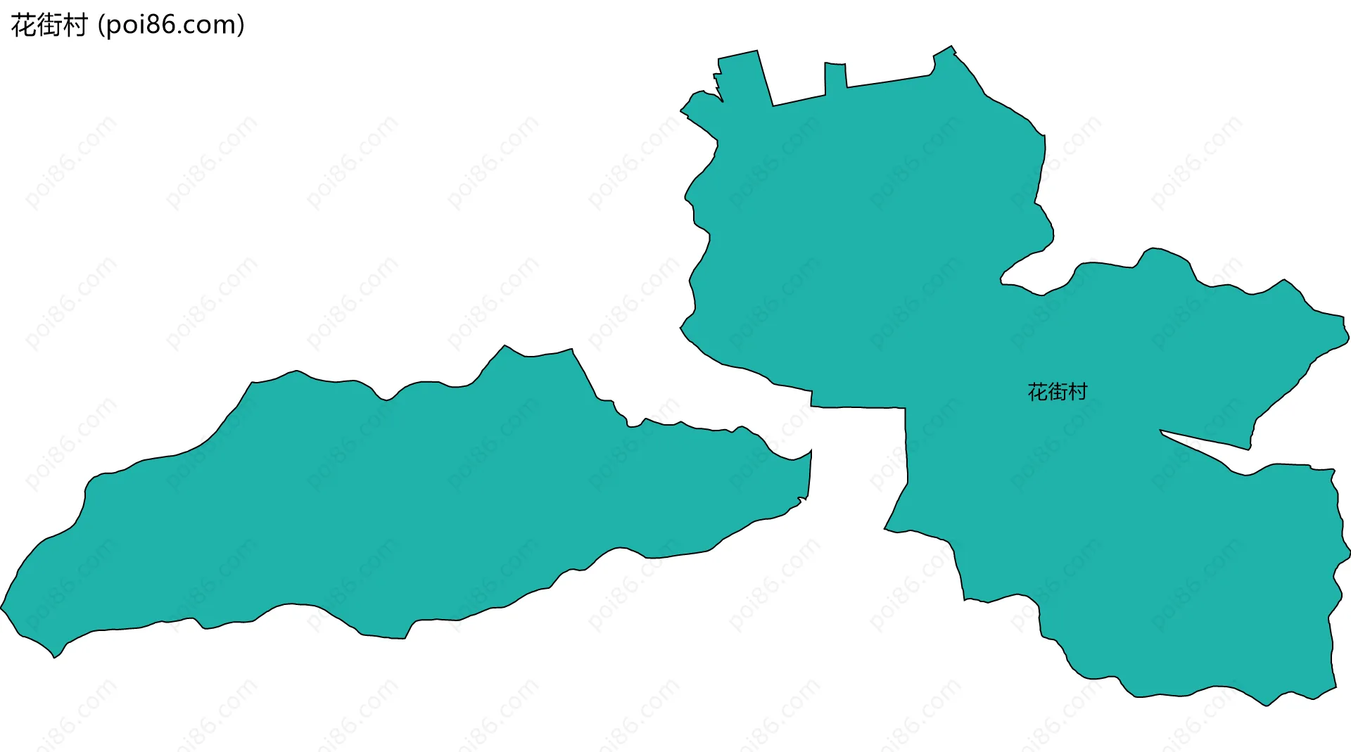花街村边界地图