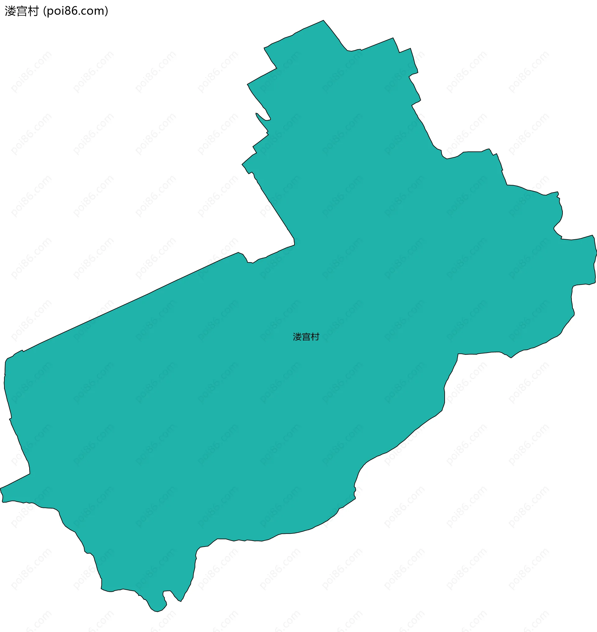 溇宫村边界地图