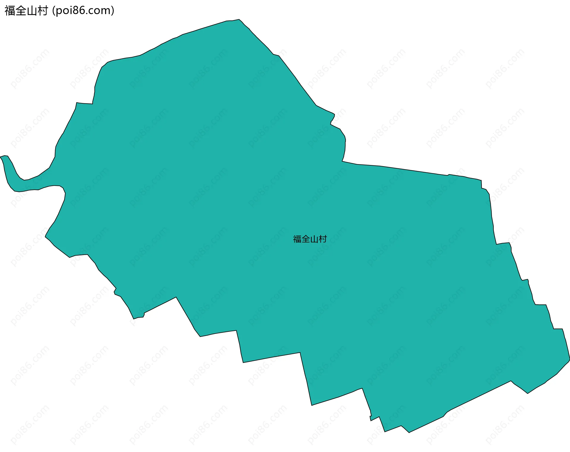 福全山村边界地图