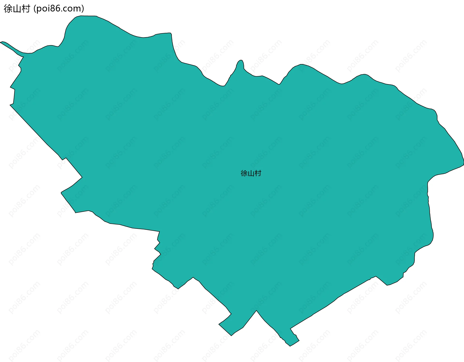 徐山村边界地图
