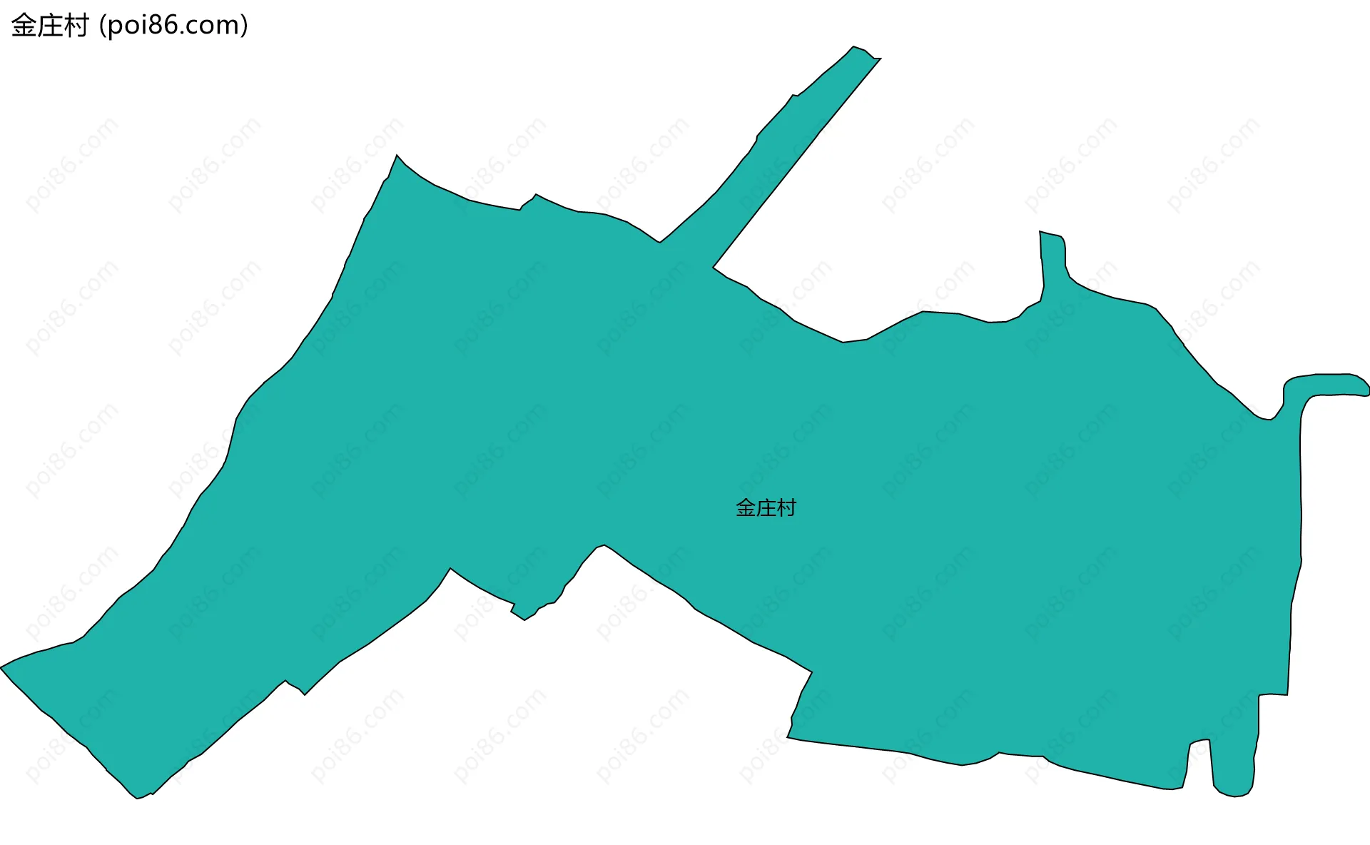 金庄村边界地图