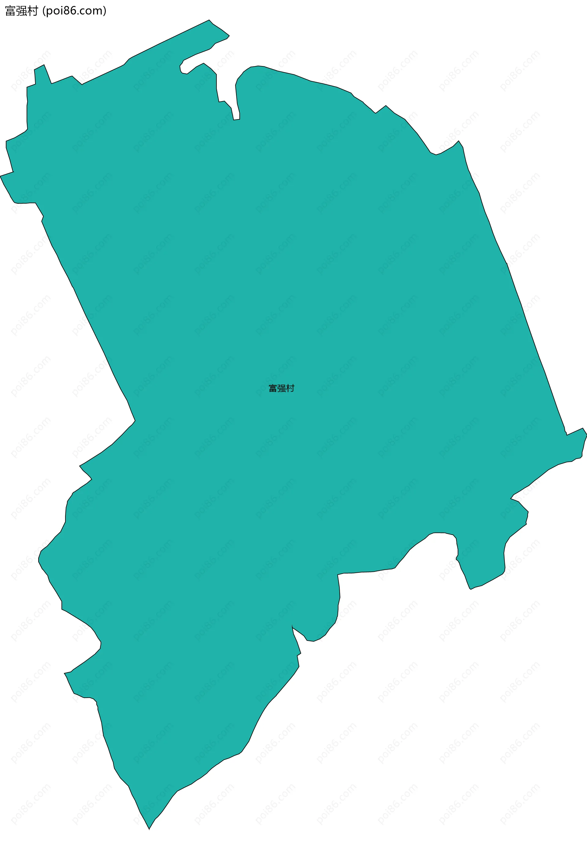 富强村边界地图
