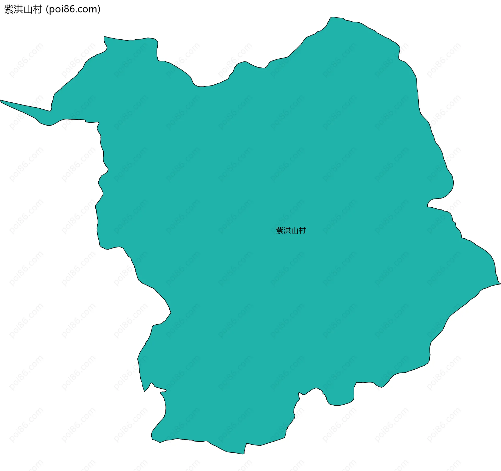 紫洪山村边界地图