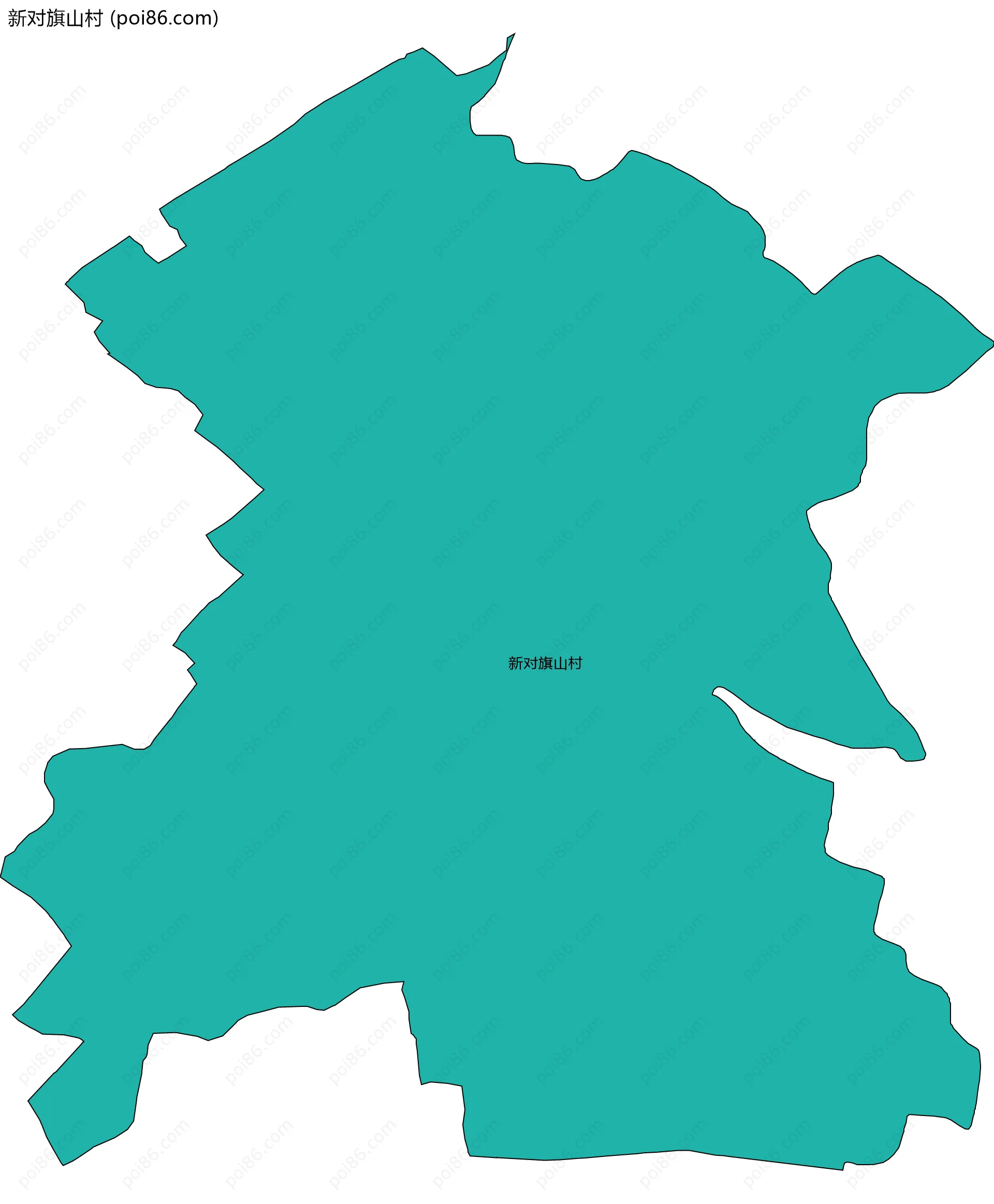 新对旗山村边界地图