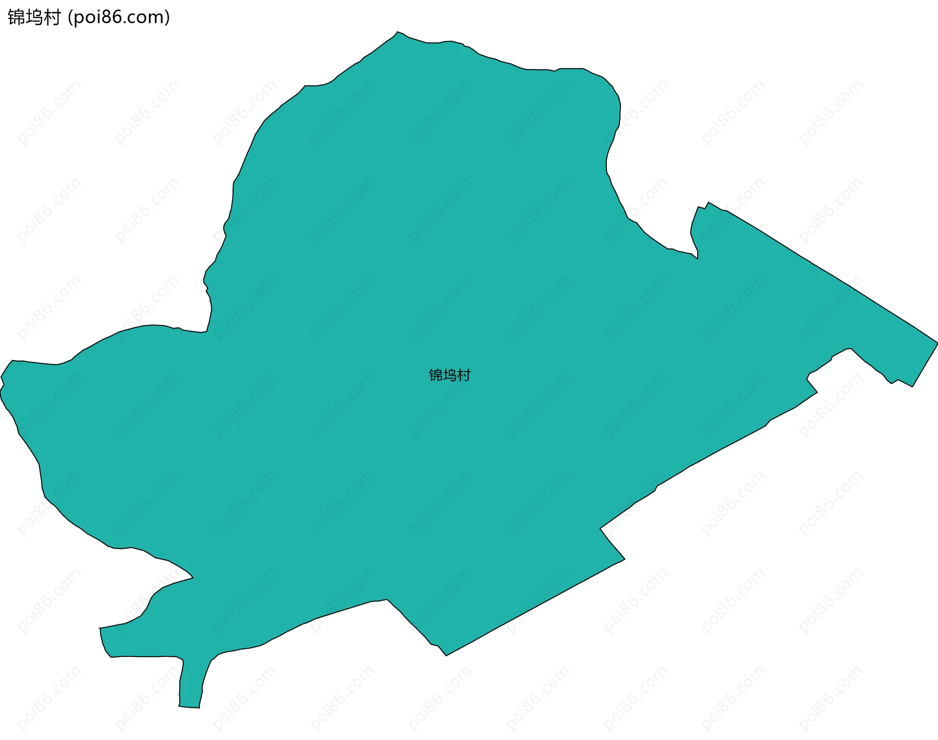 锦坞村边界地图