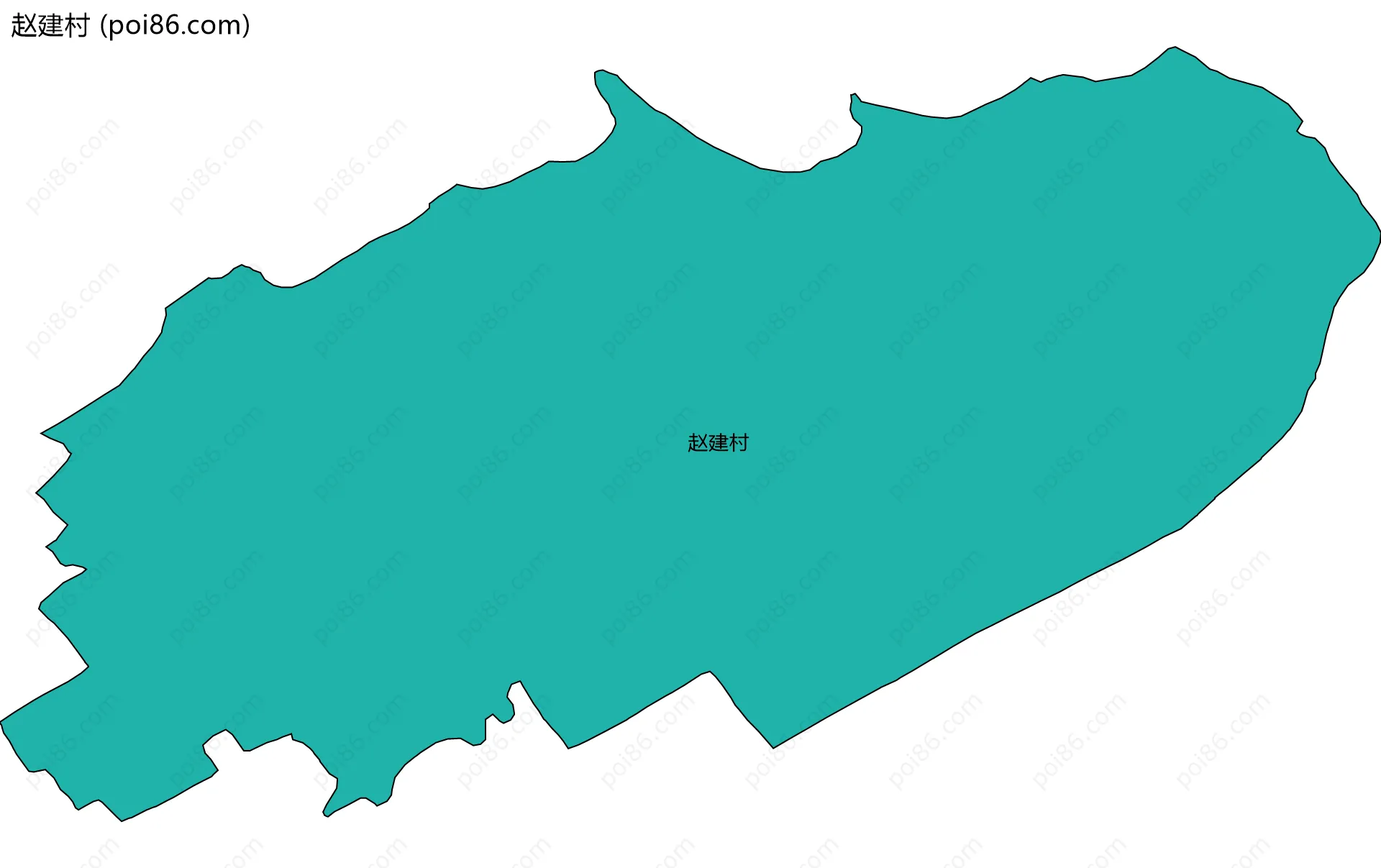 赵建村边界地图