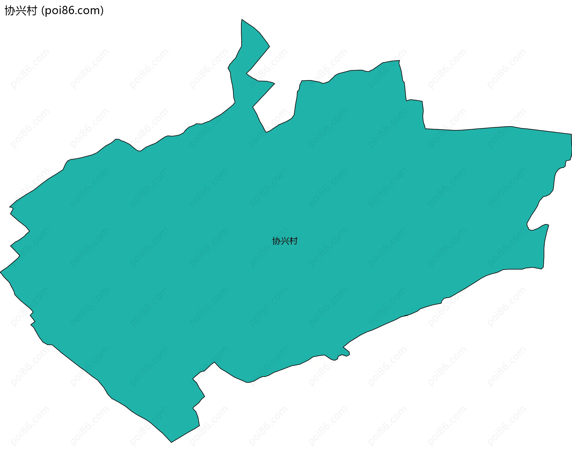 协兴村边界地图