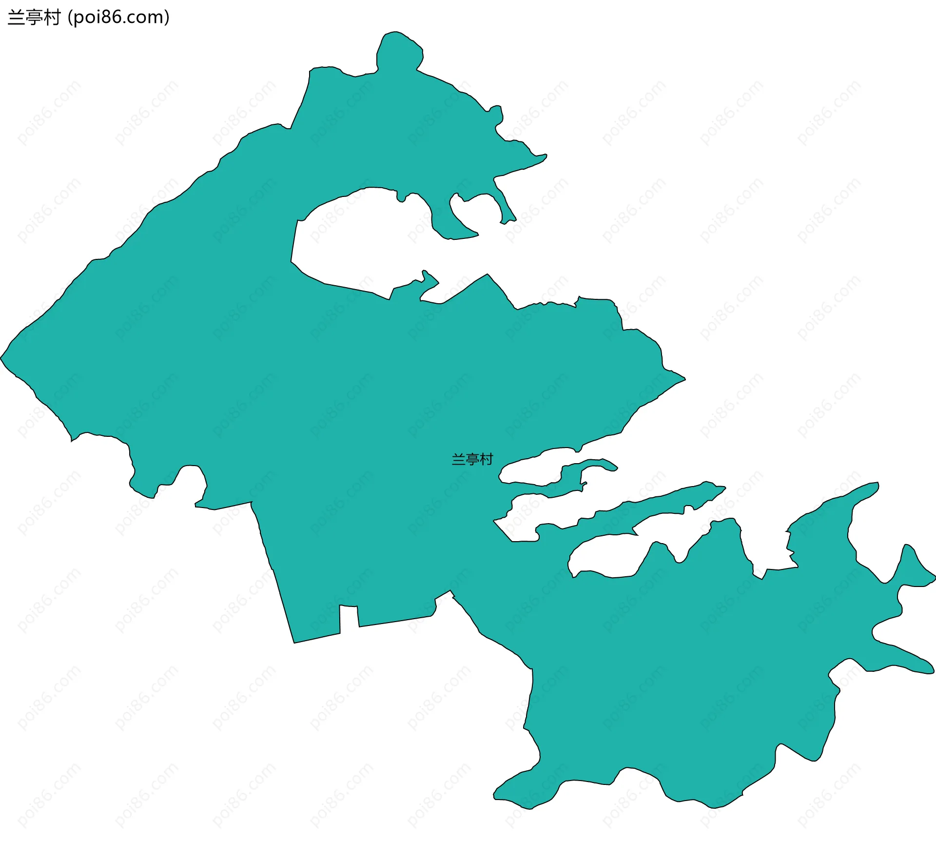 兰亭村边界地图