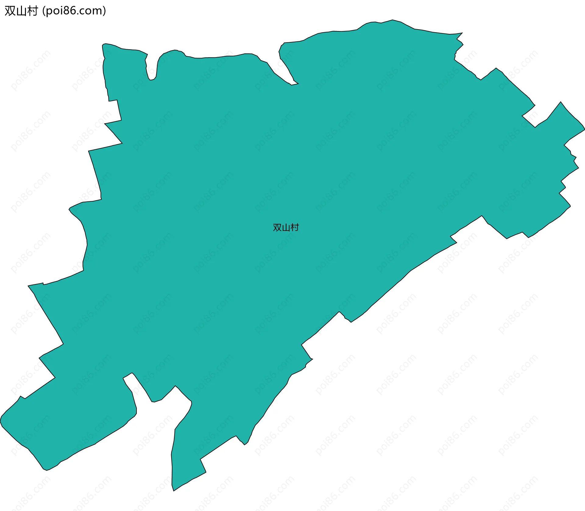 双山村边界地图