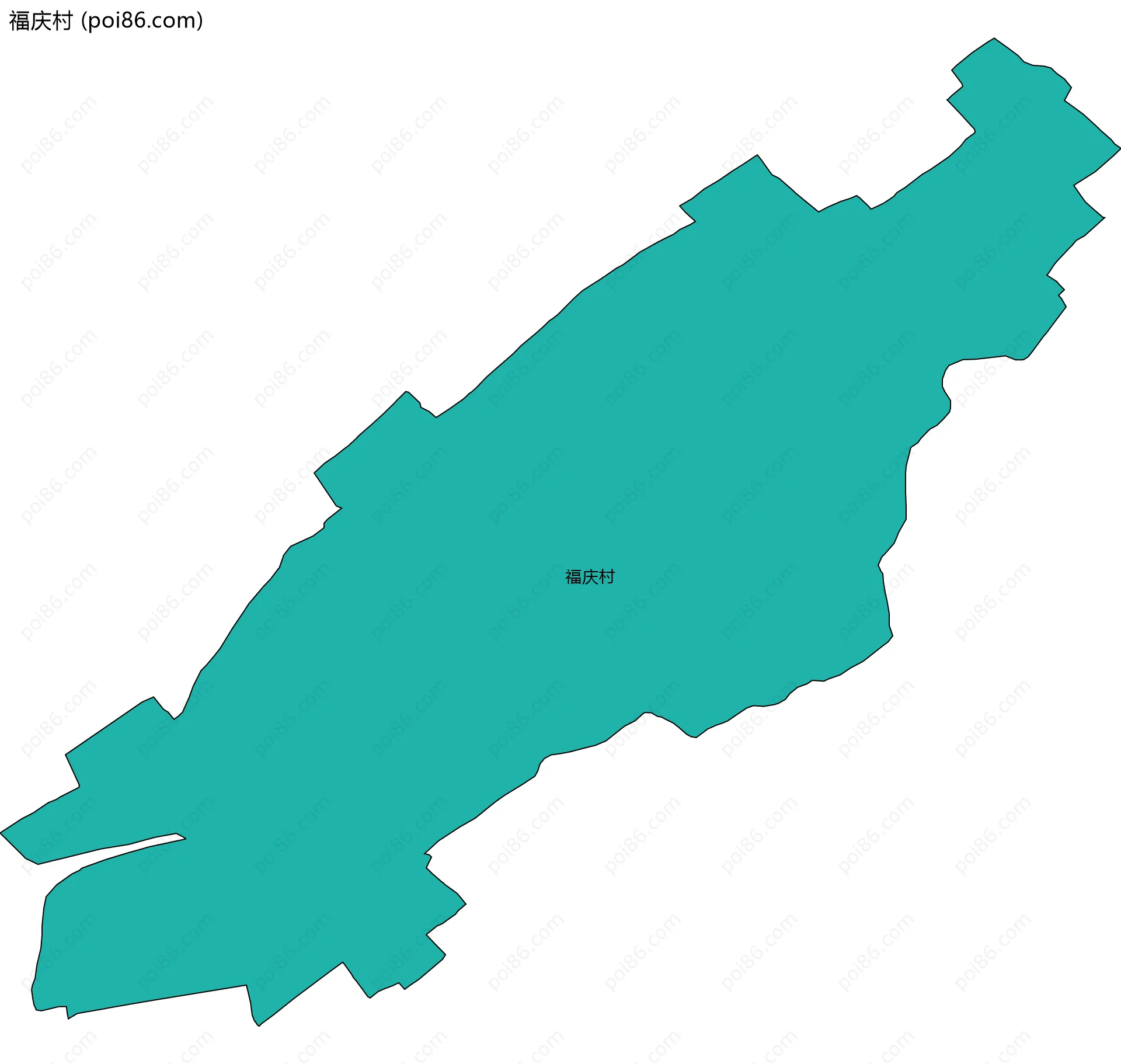 福庆村边界地图