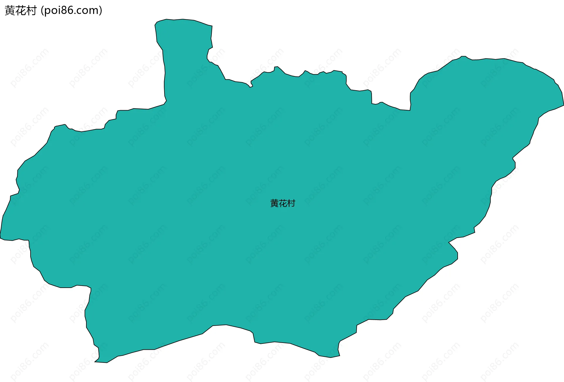 黄花村边界地图