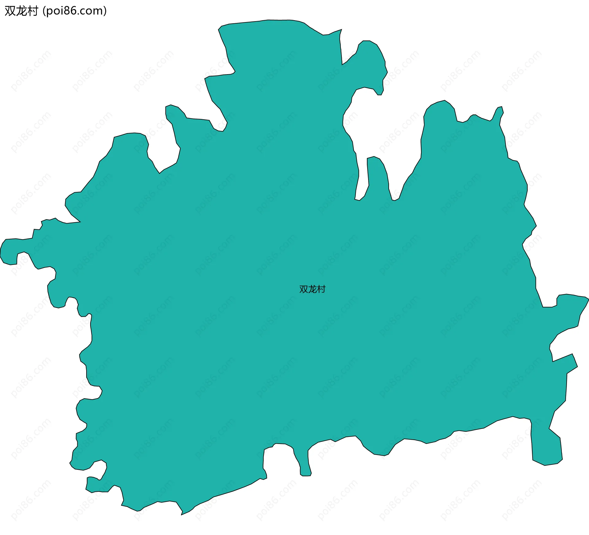 双龙村边界地图