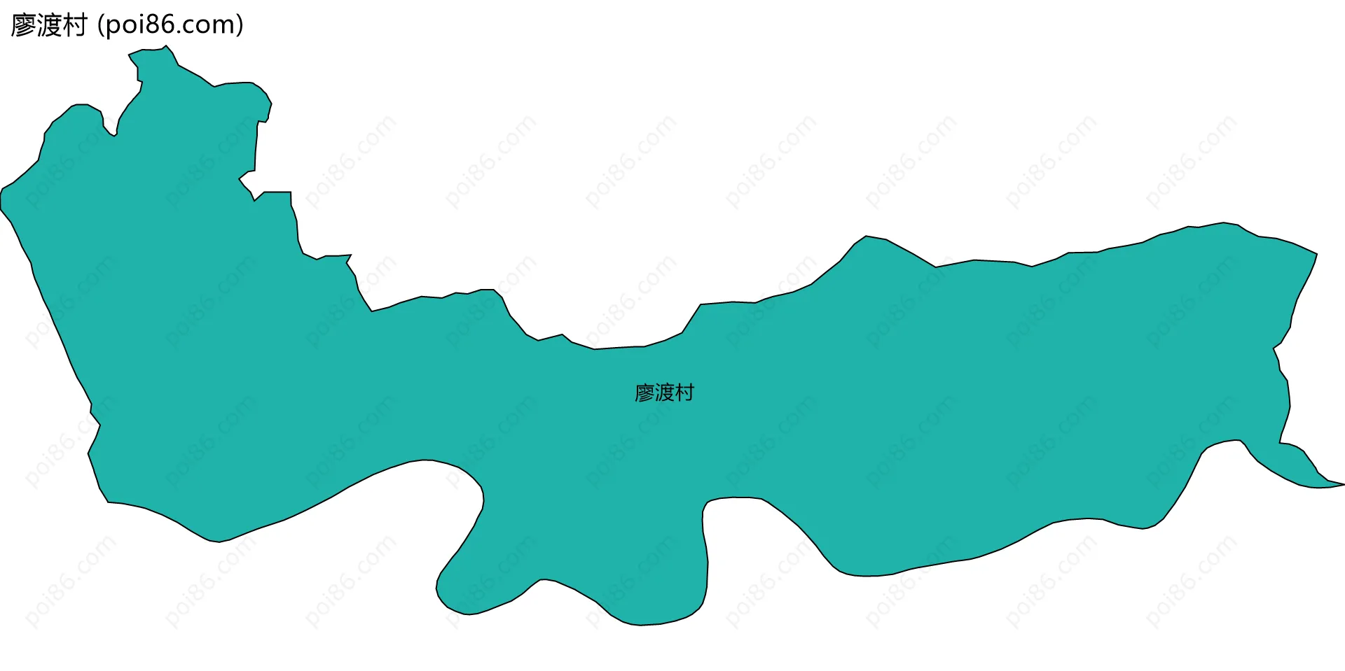 廖渡村边界地图