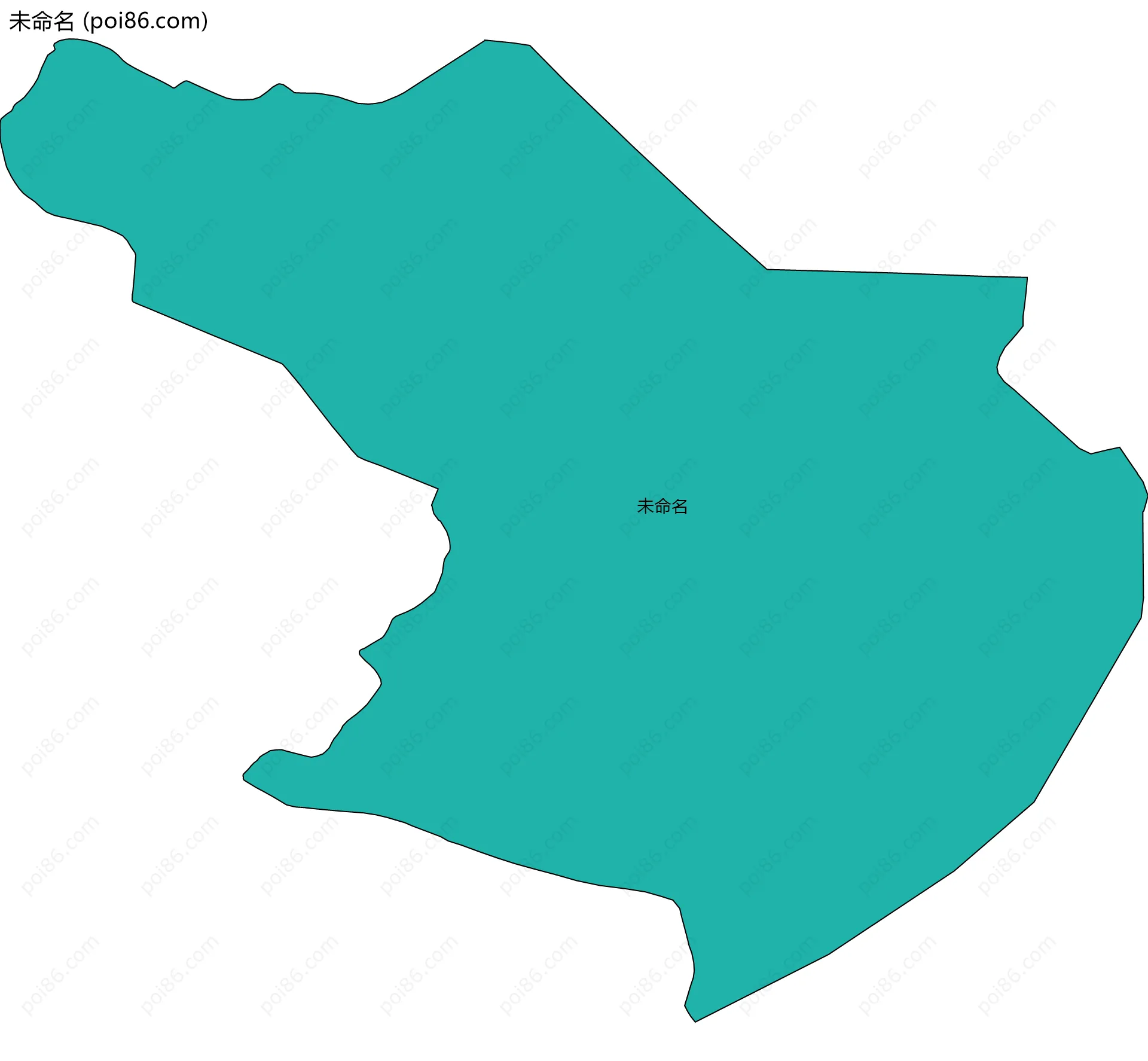 未命名边界地图