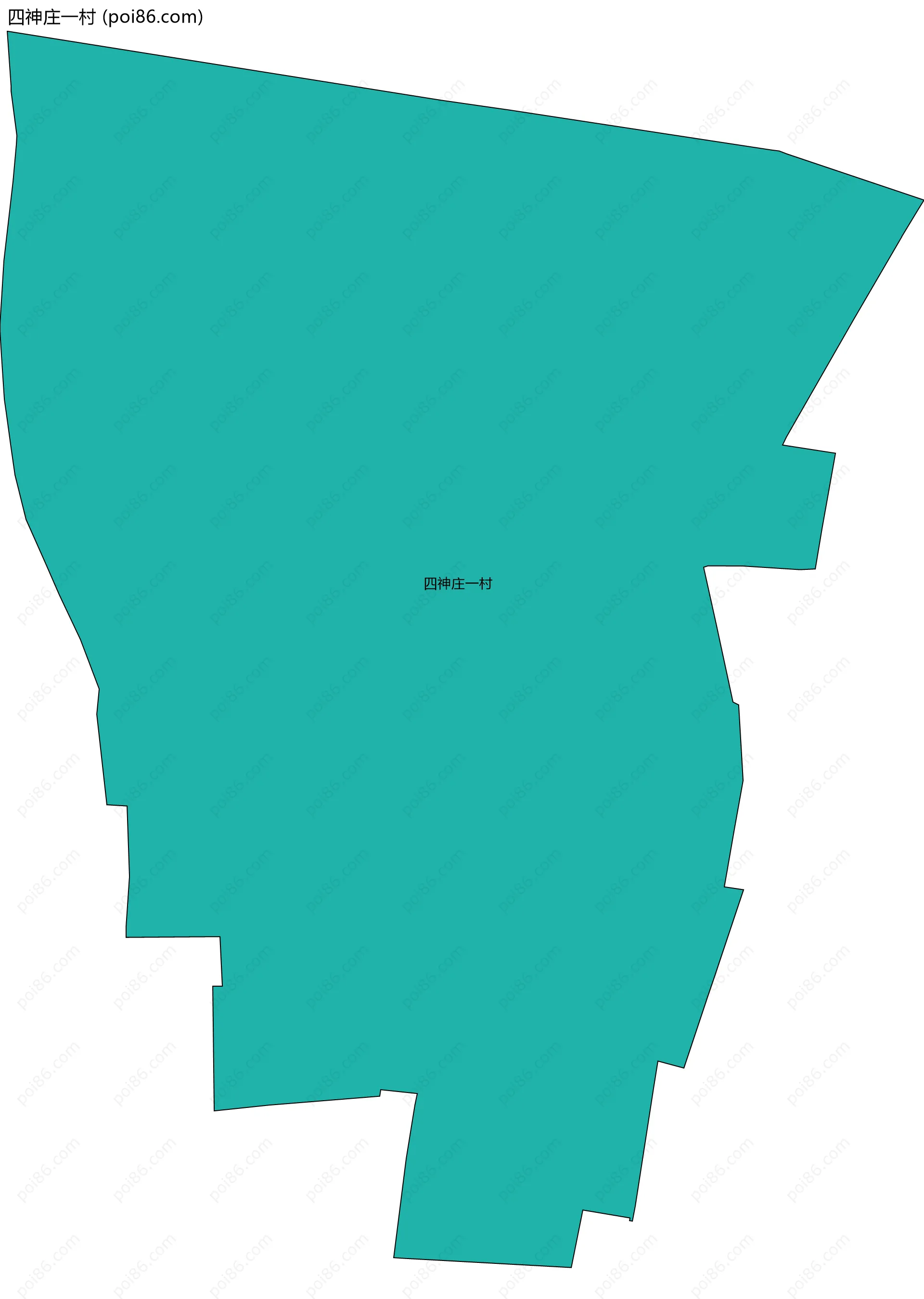 四神庄一村边界地图