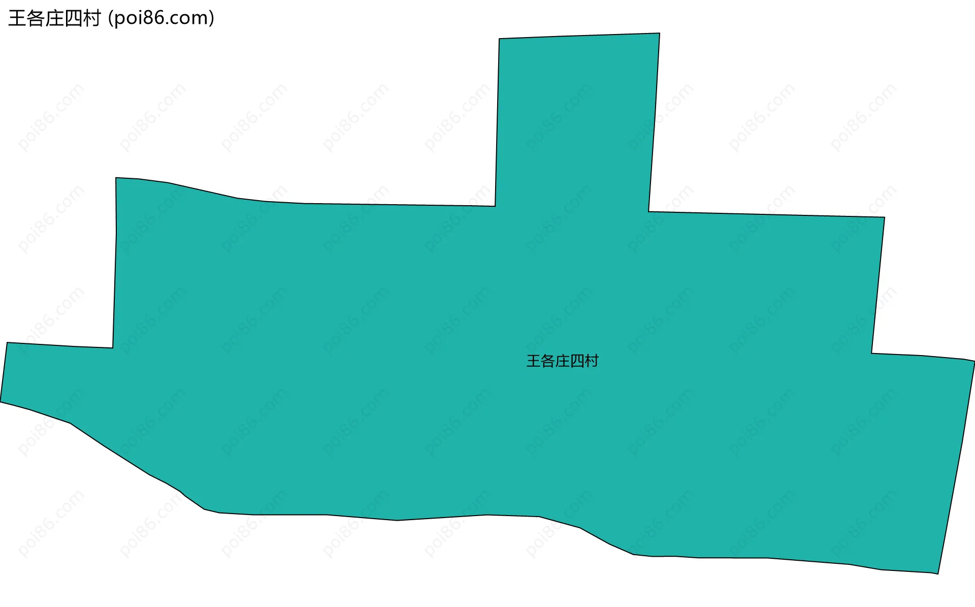 王各庄四村边界地图