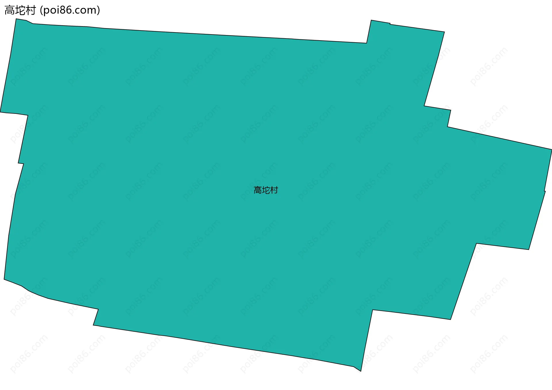 高坨村边界地图