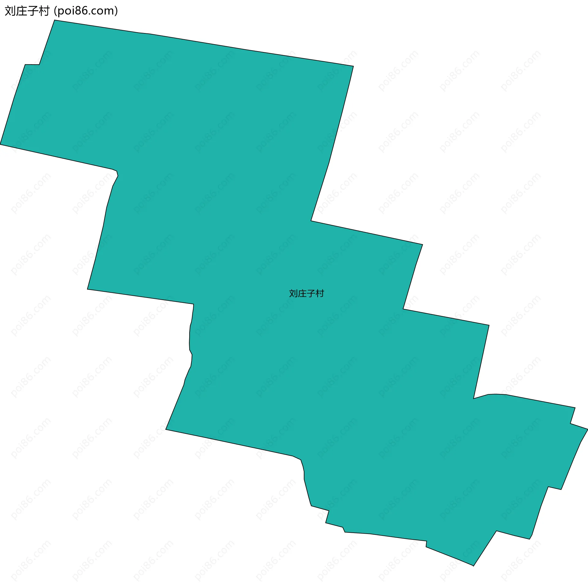 刘庄子村边界地图