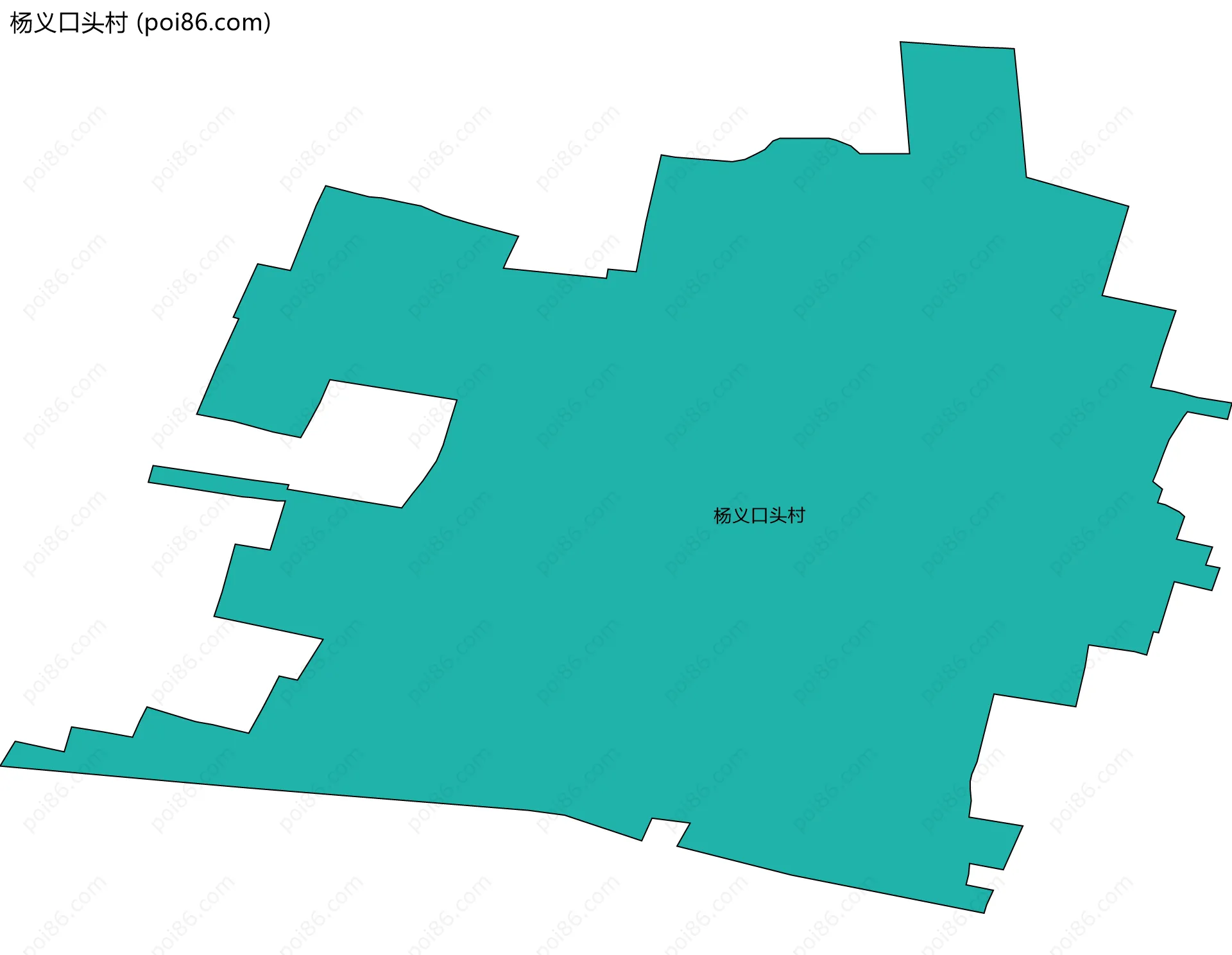 杨义口头村边界地图