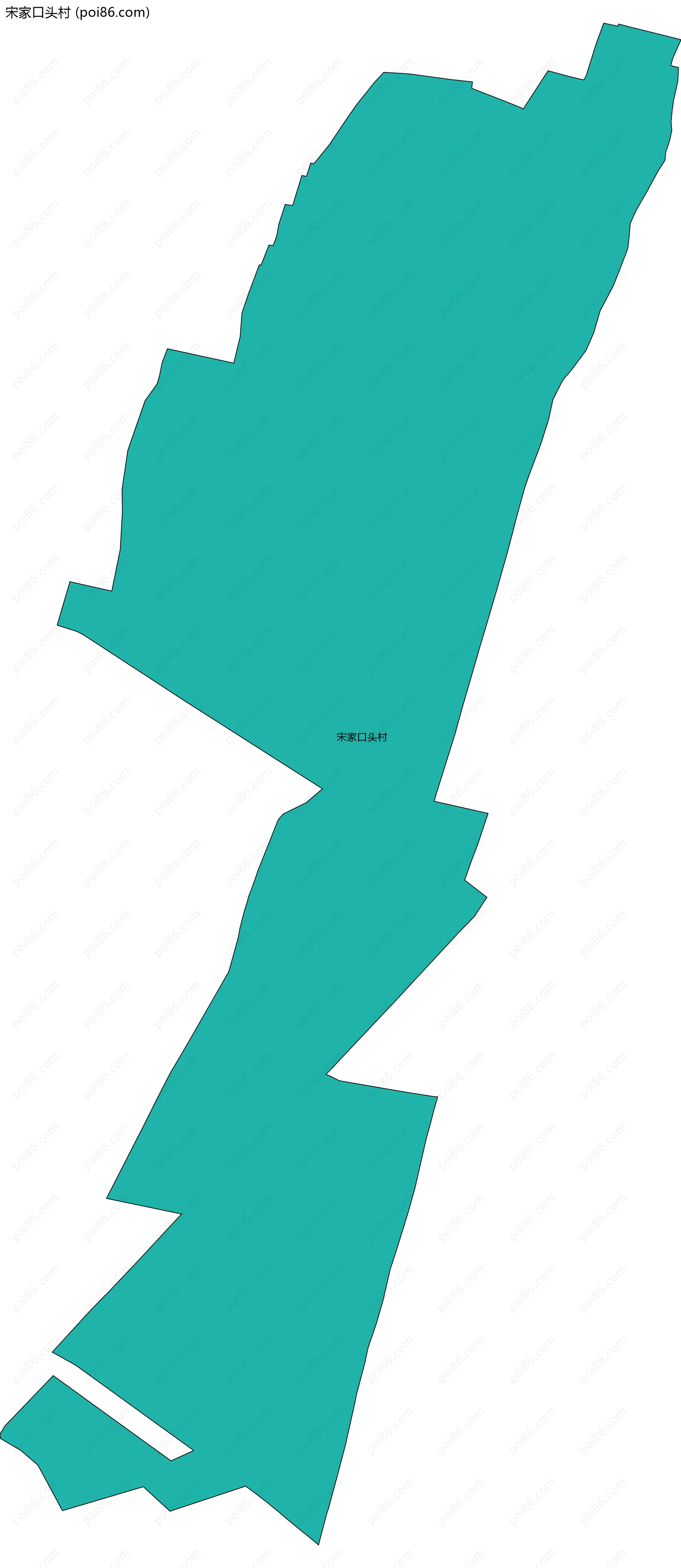 宋家口头村边界地图