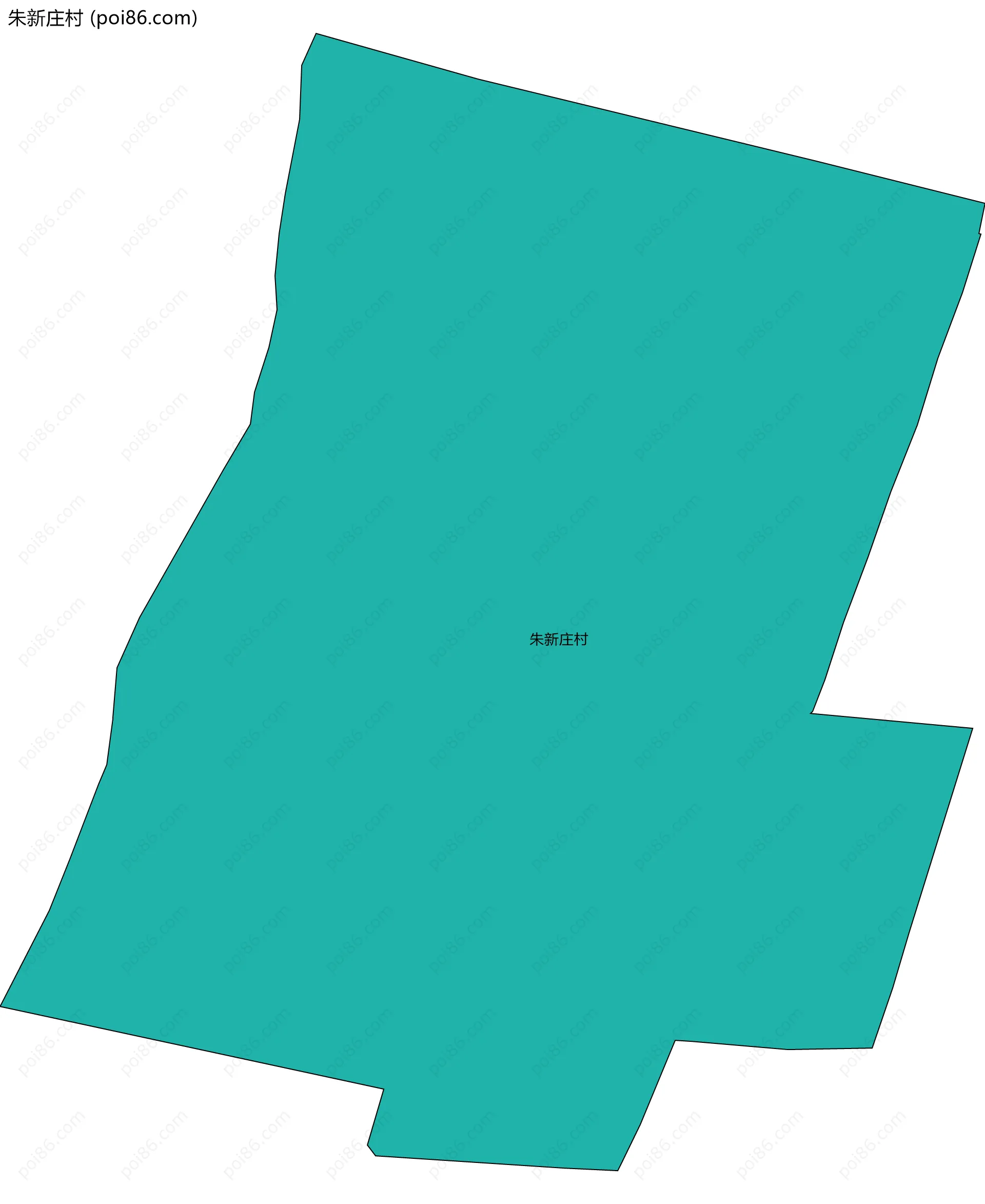 朱新庄村边界地图