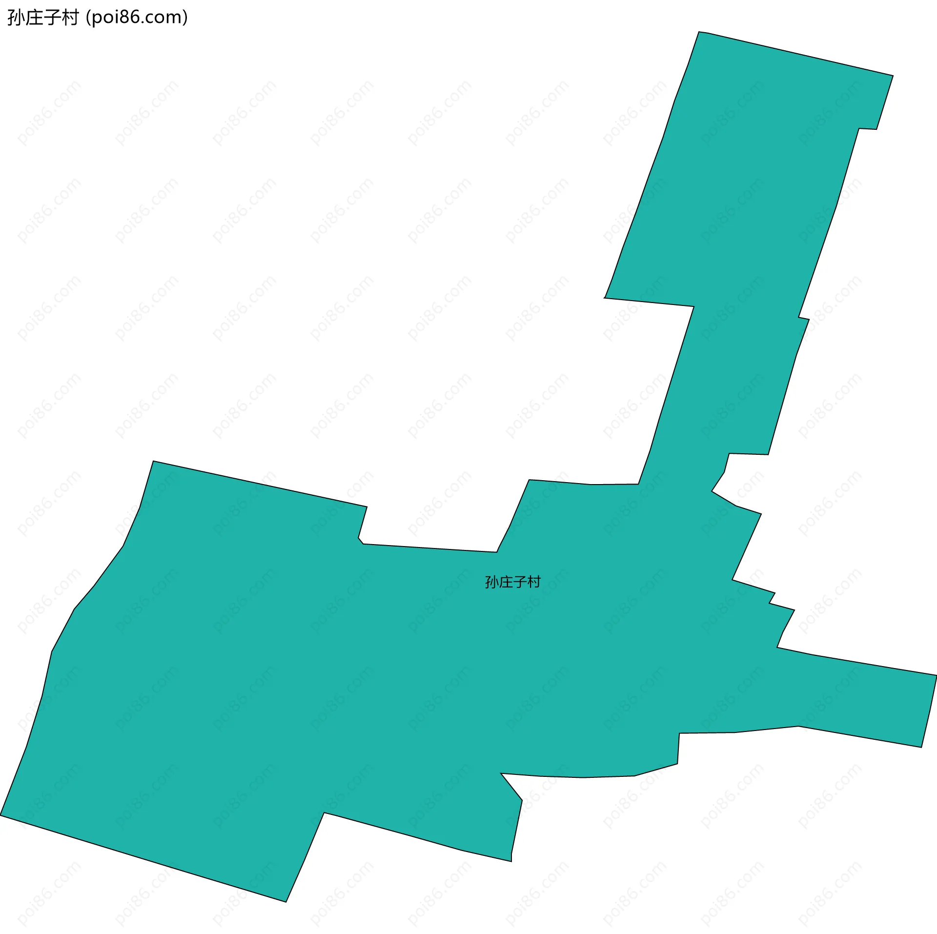 孙庄子村边界地图