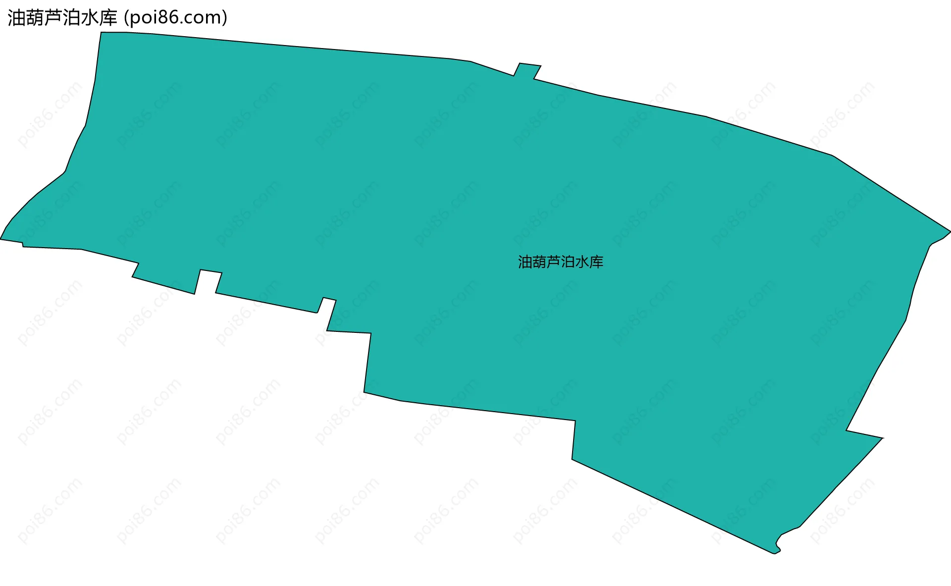 油葫芦泊水库边界地图